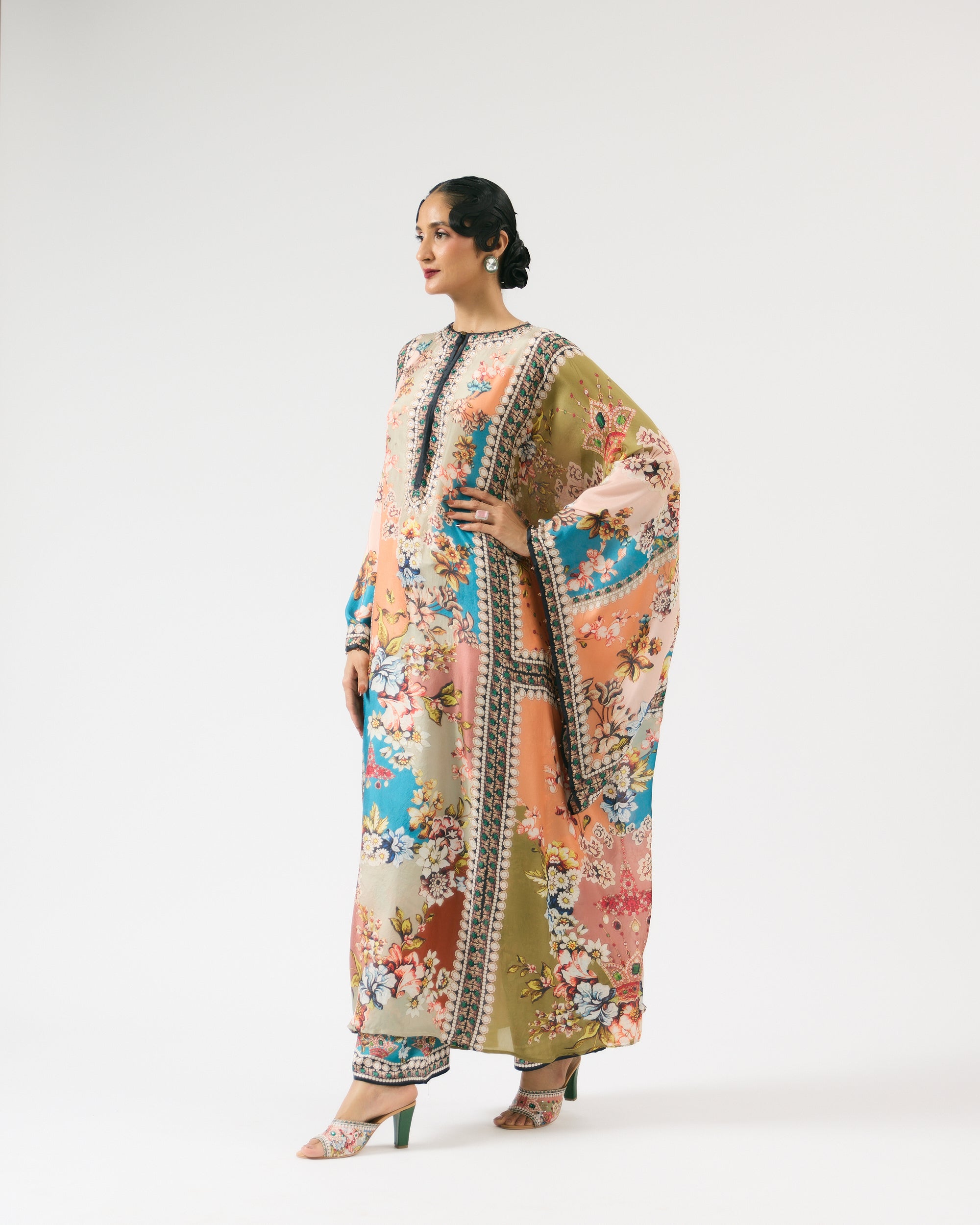 Nizam : Beatrice - Salmon/Blue