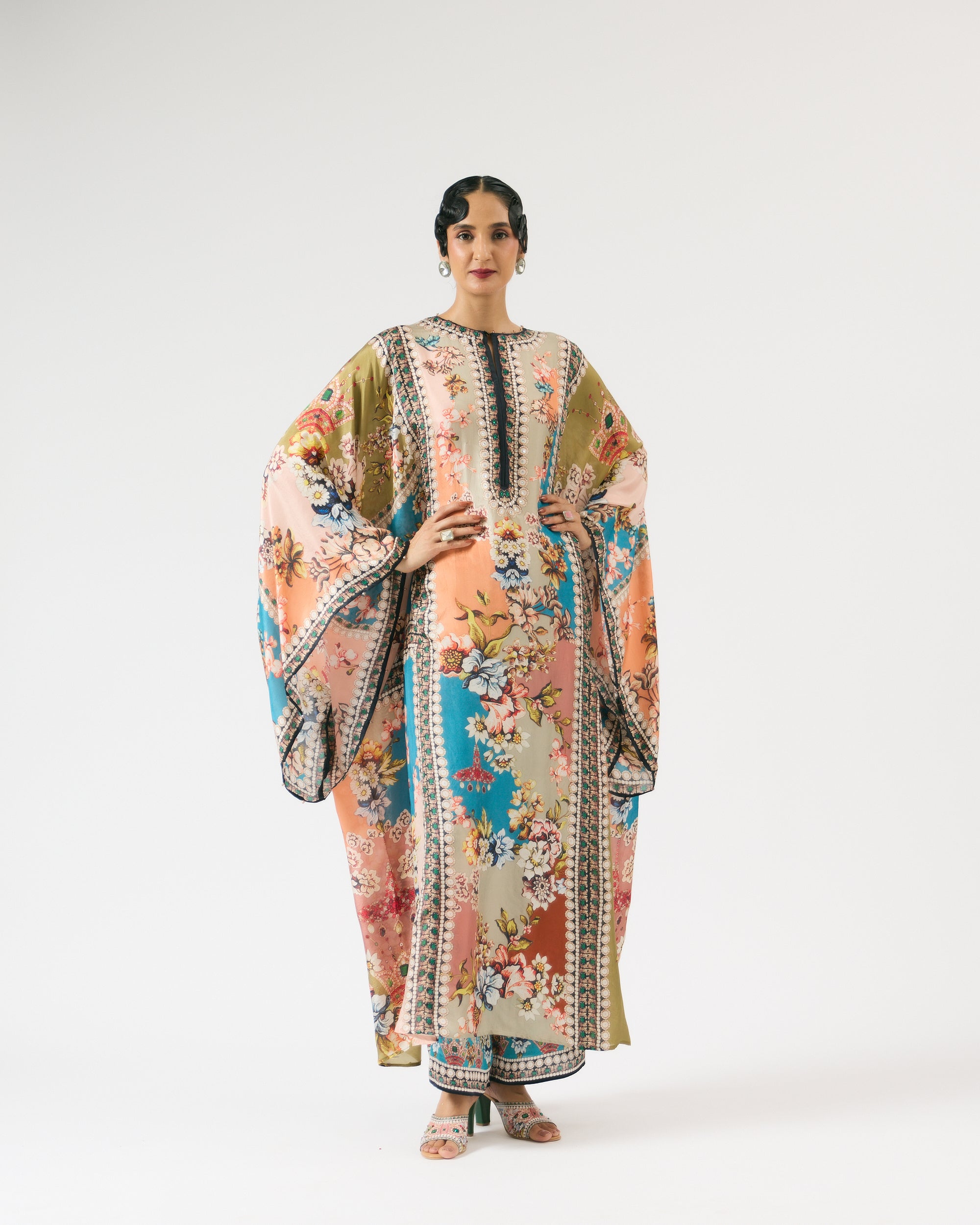 Nizam : Beatrice - Salmon/Blue