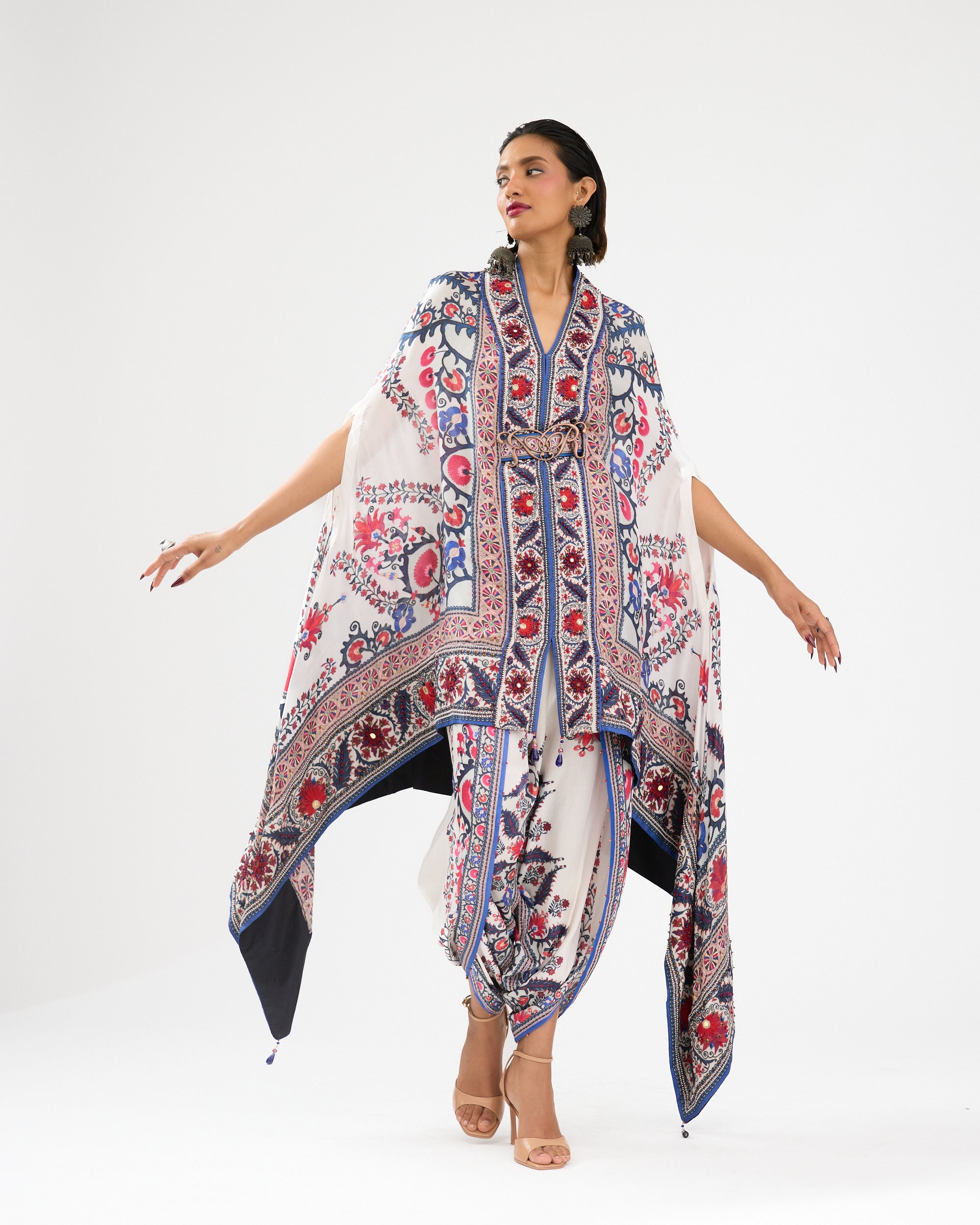 A Bukhara Summer : Chloe - Ivory/Blue