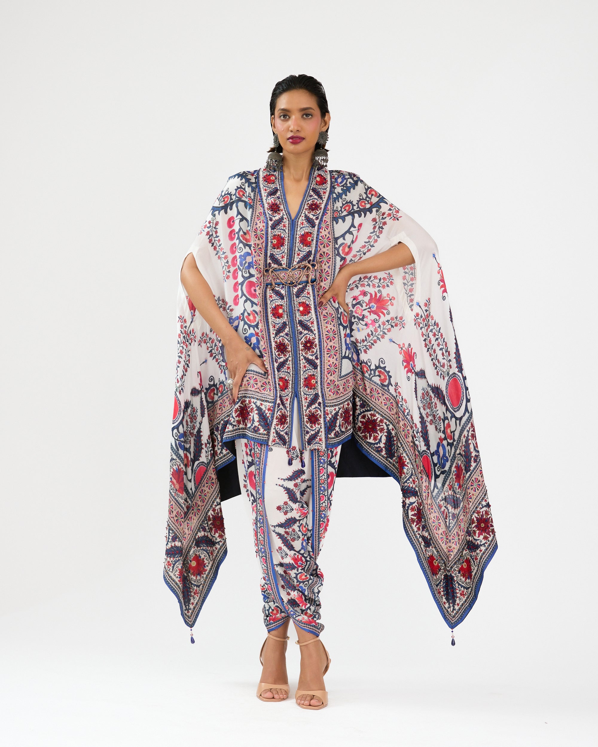 A Bukhara Summer : Chloe - Ivory/Blue