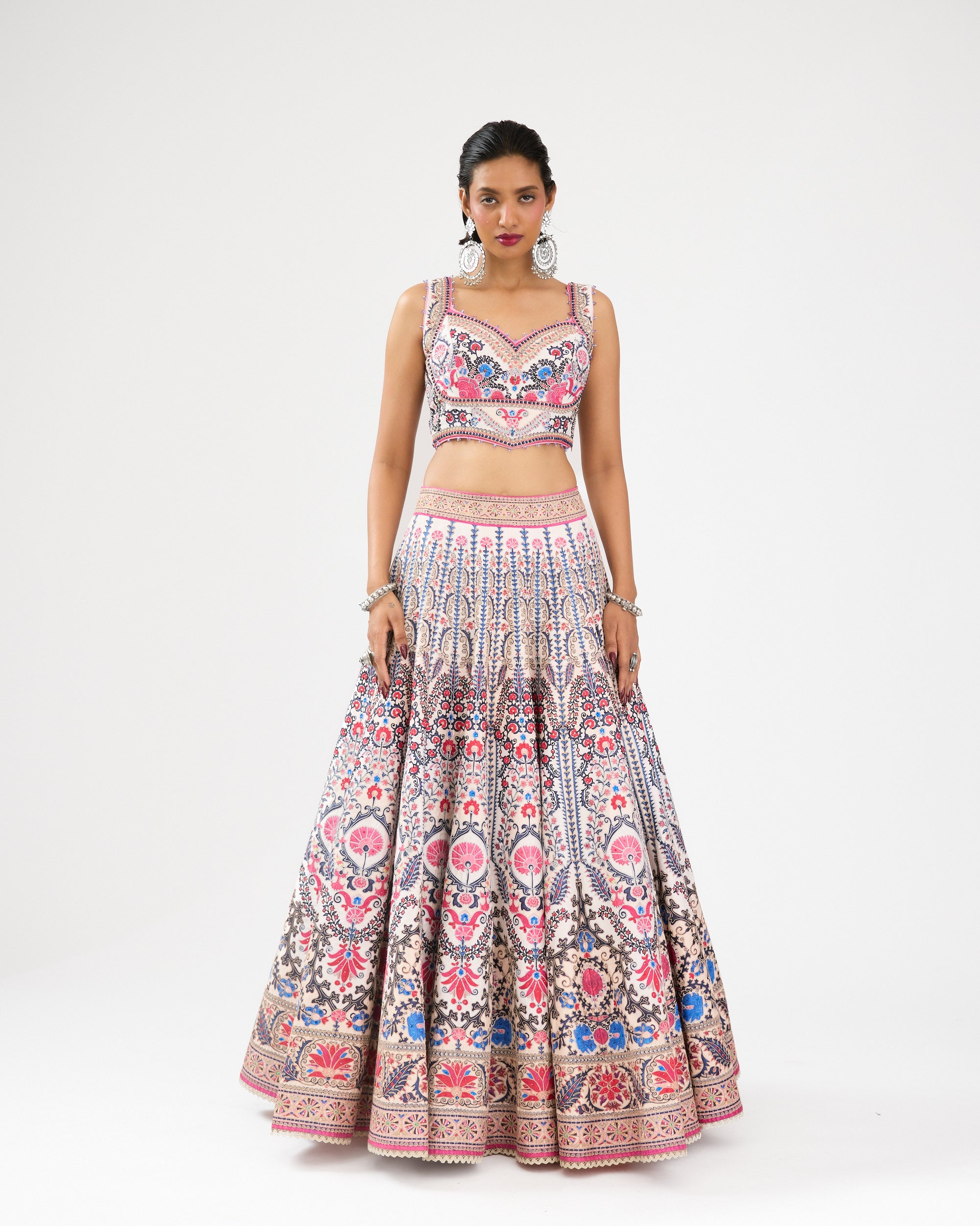A Bukhara Summer : Leela - Ivory/Pink