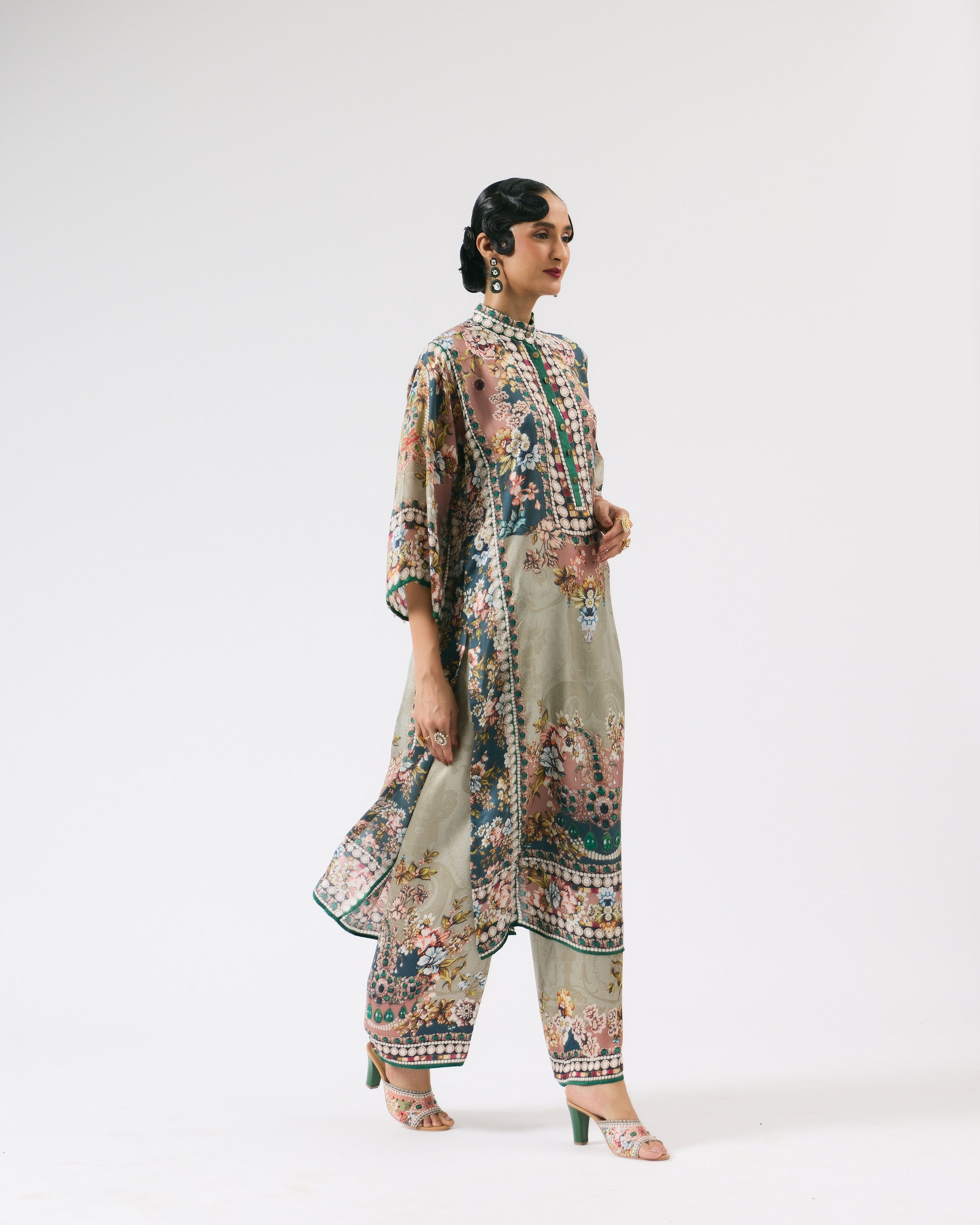 Nizam : Ghazala - Dusty Rose/Teal