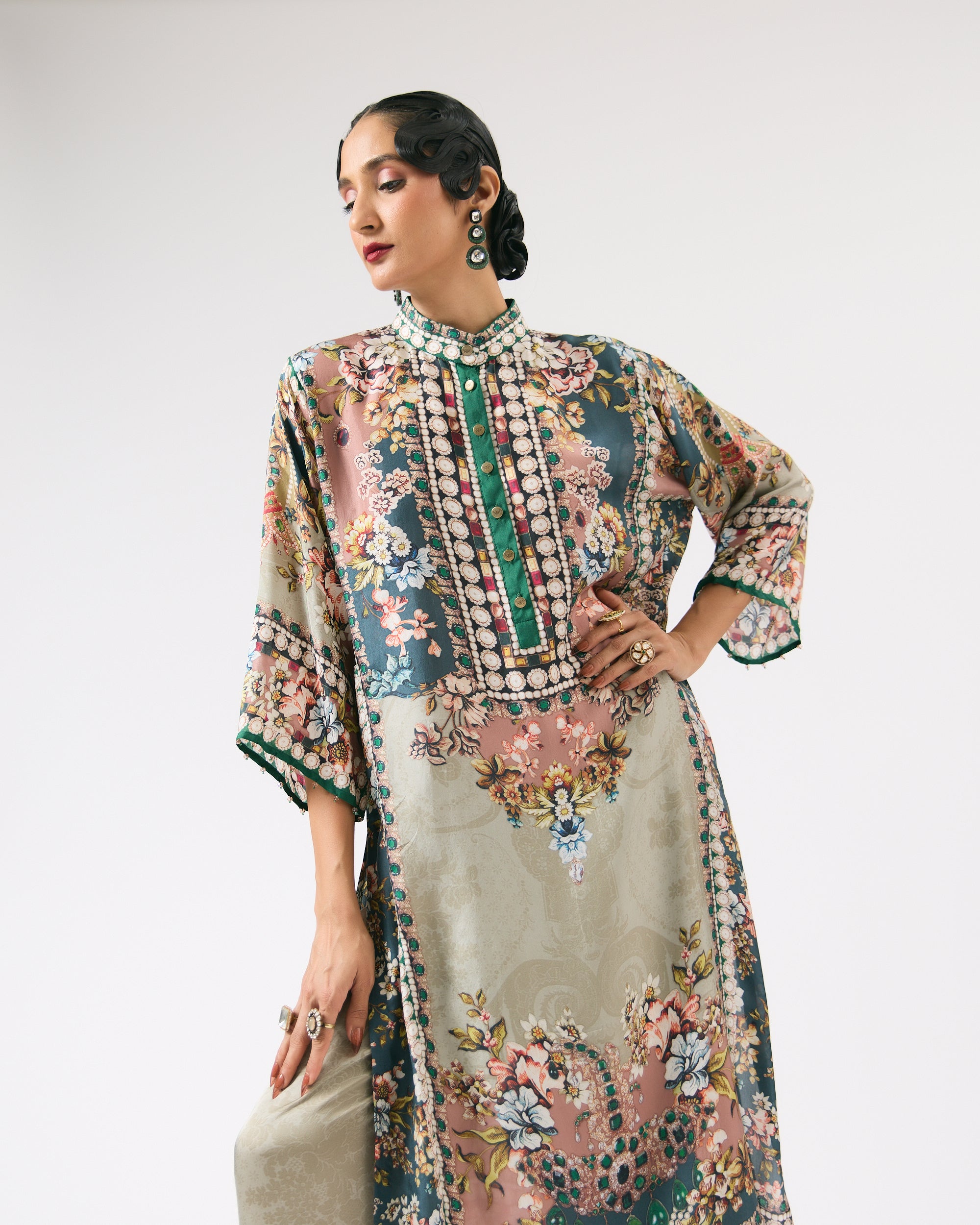 Nizam : Ghazala - Dusty Rose/Teal
