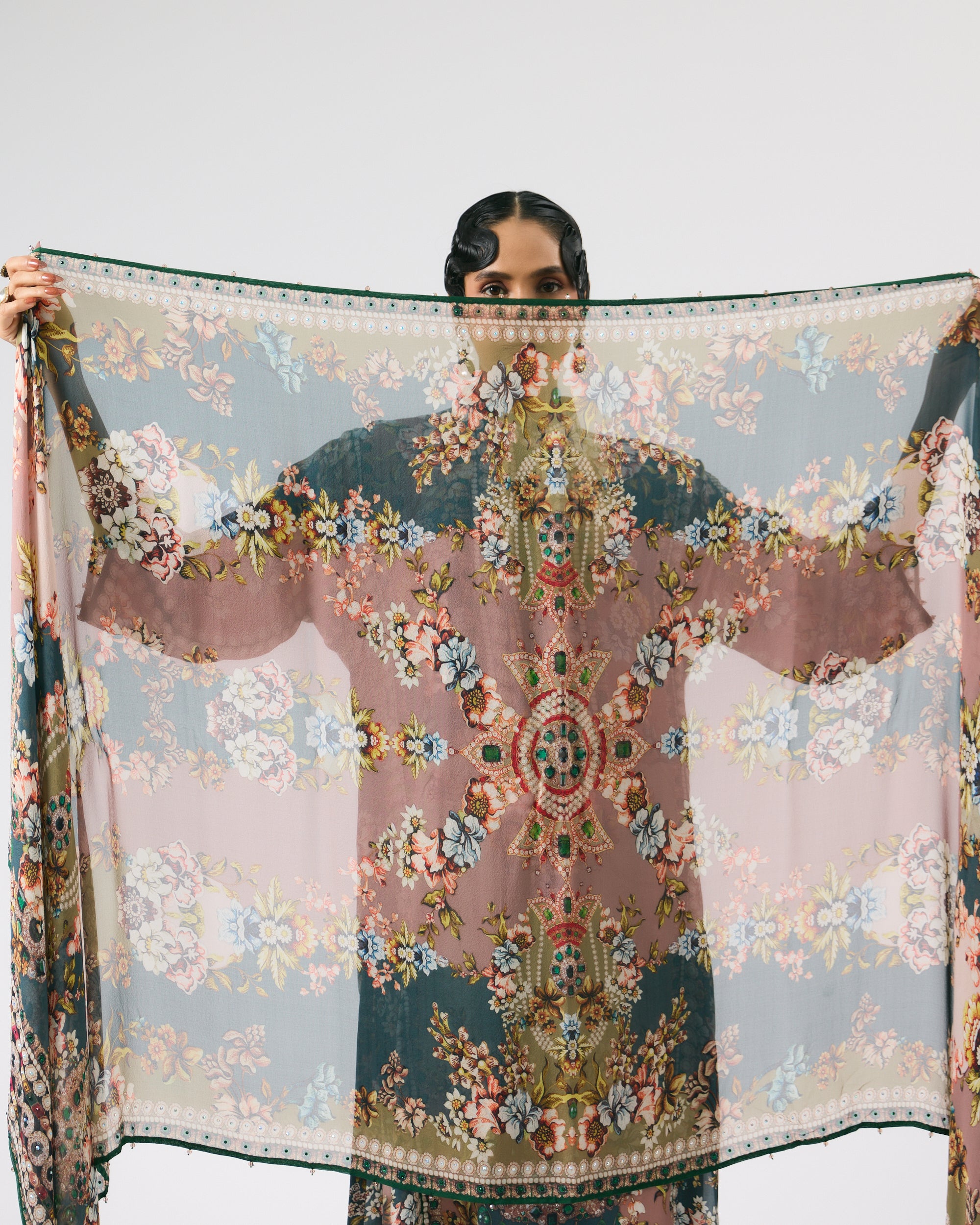 Nizam : Ghazala - Dusty Rose/Teal
