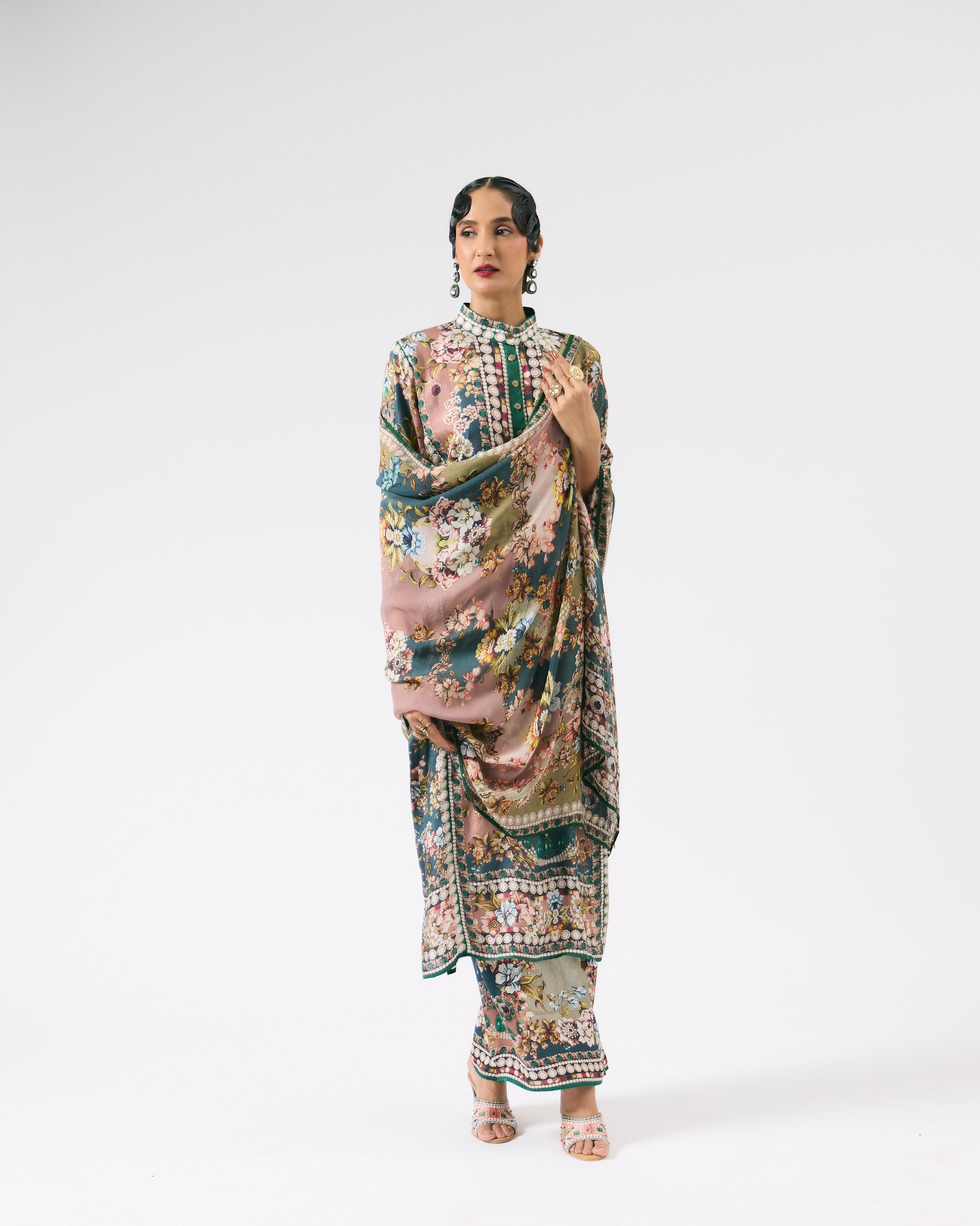 Nizam : Ghazala - Dusty Rose/Teal