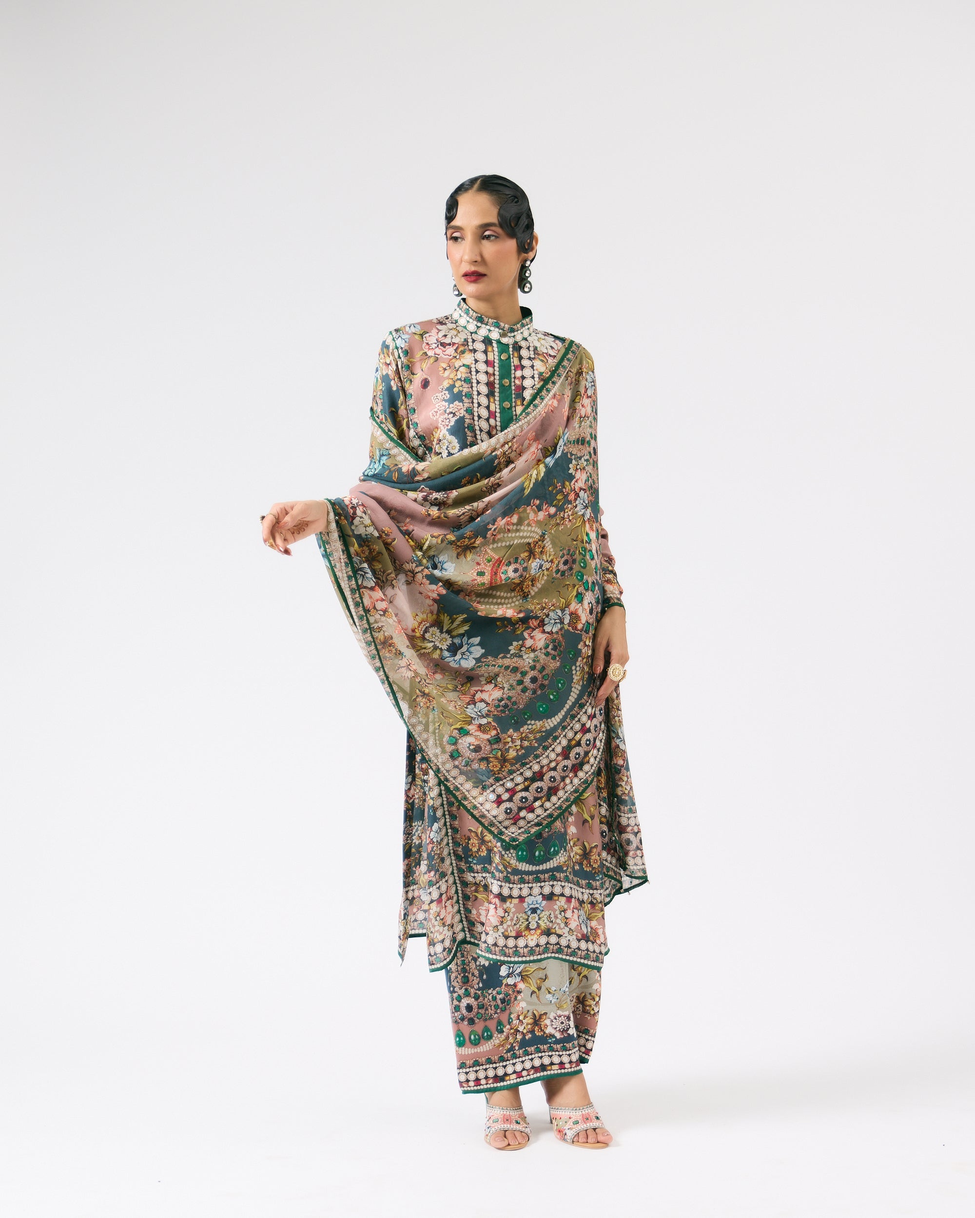 Nizam : Ghazala - Dusty Rose/Teal