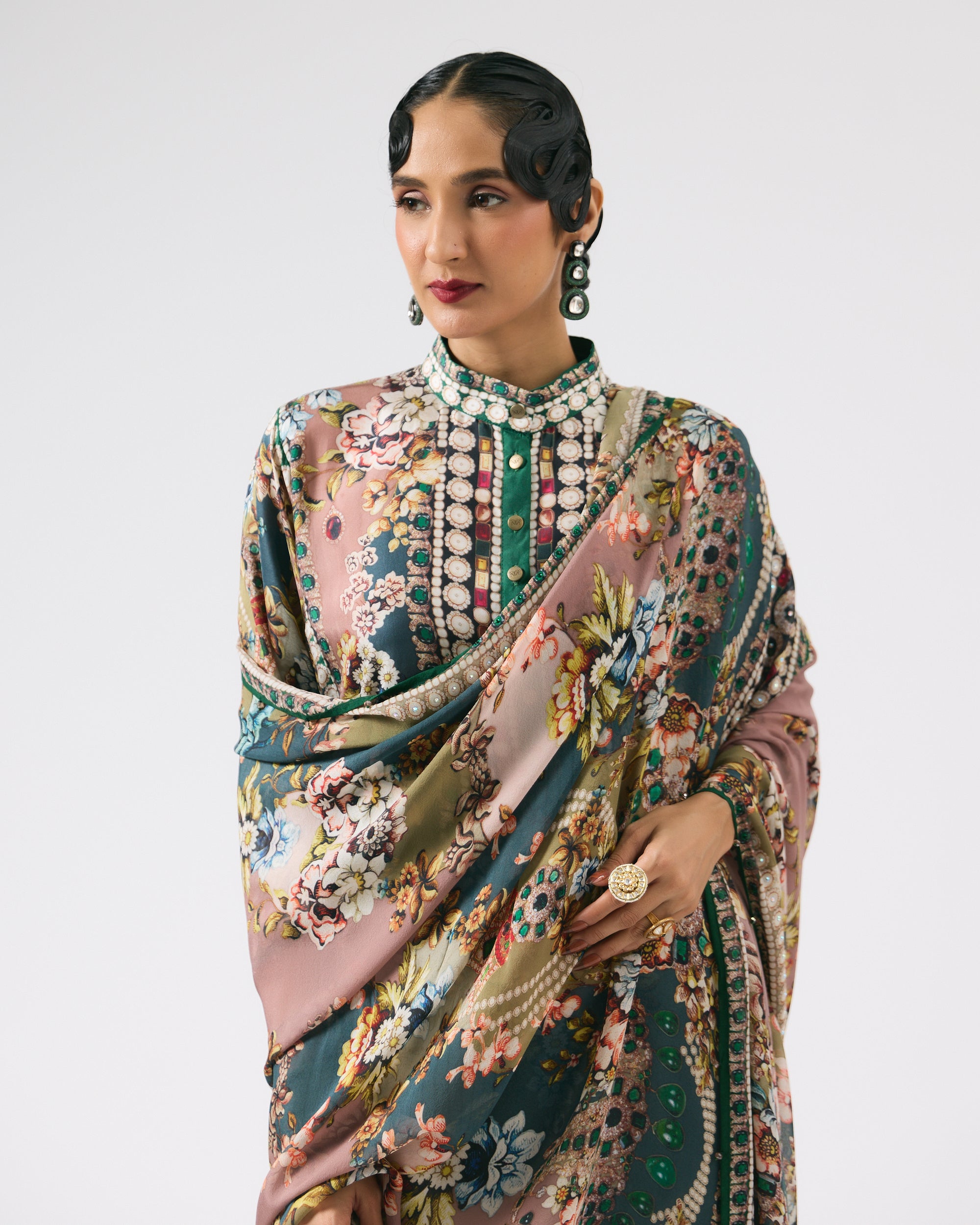 Nizam : Ghazala - Dusty Rose/Teal