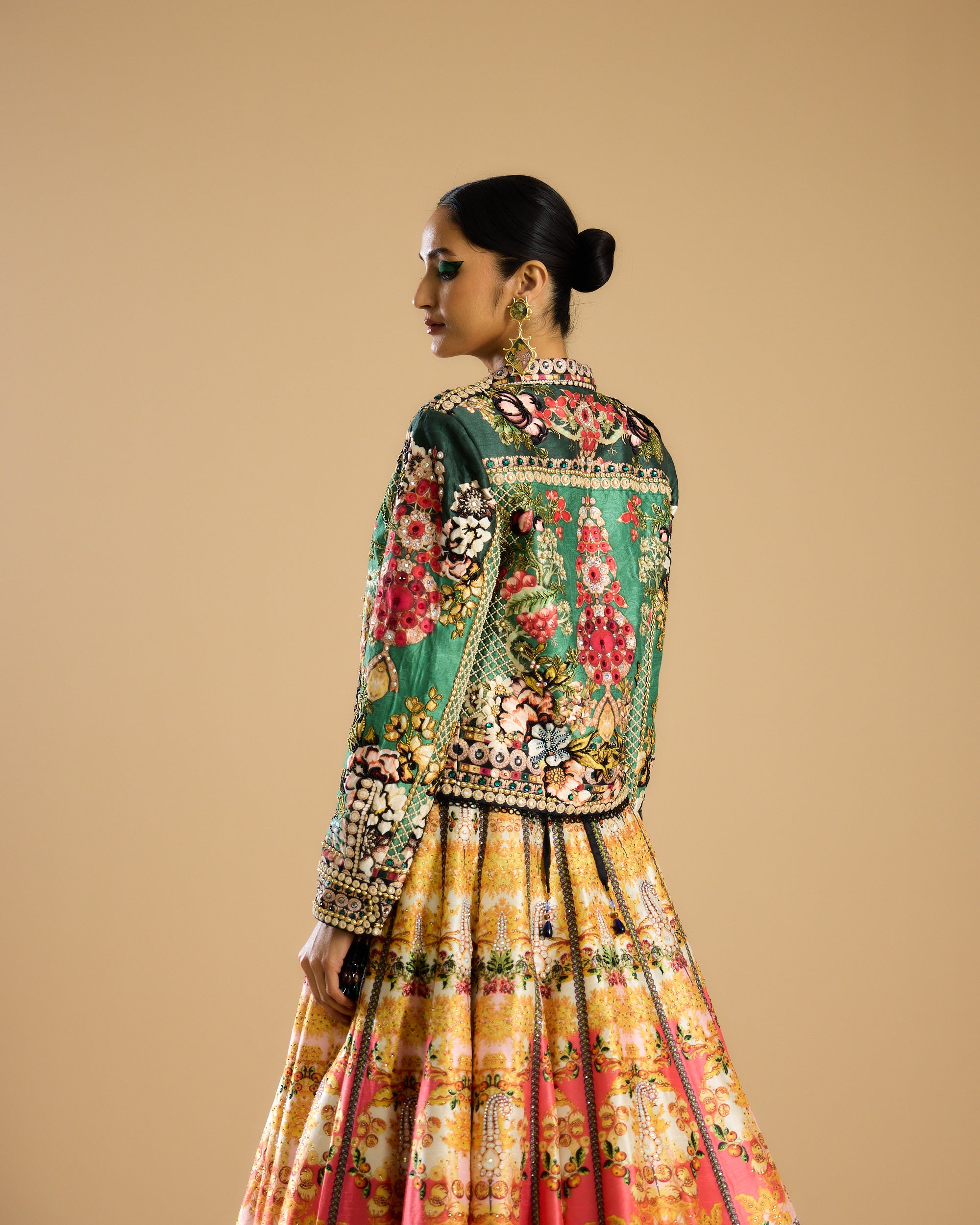 Nizam : Jignasa Leela - Mustard/Emerald