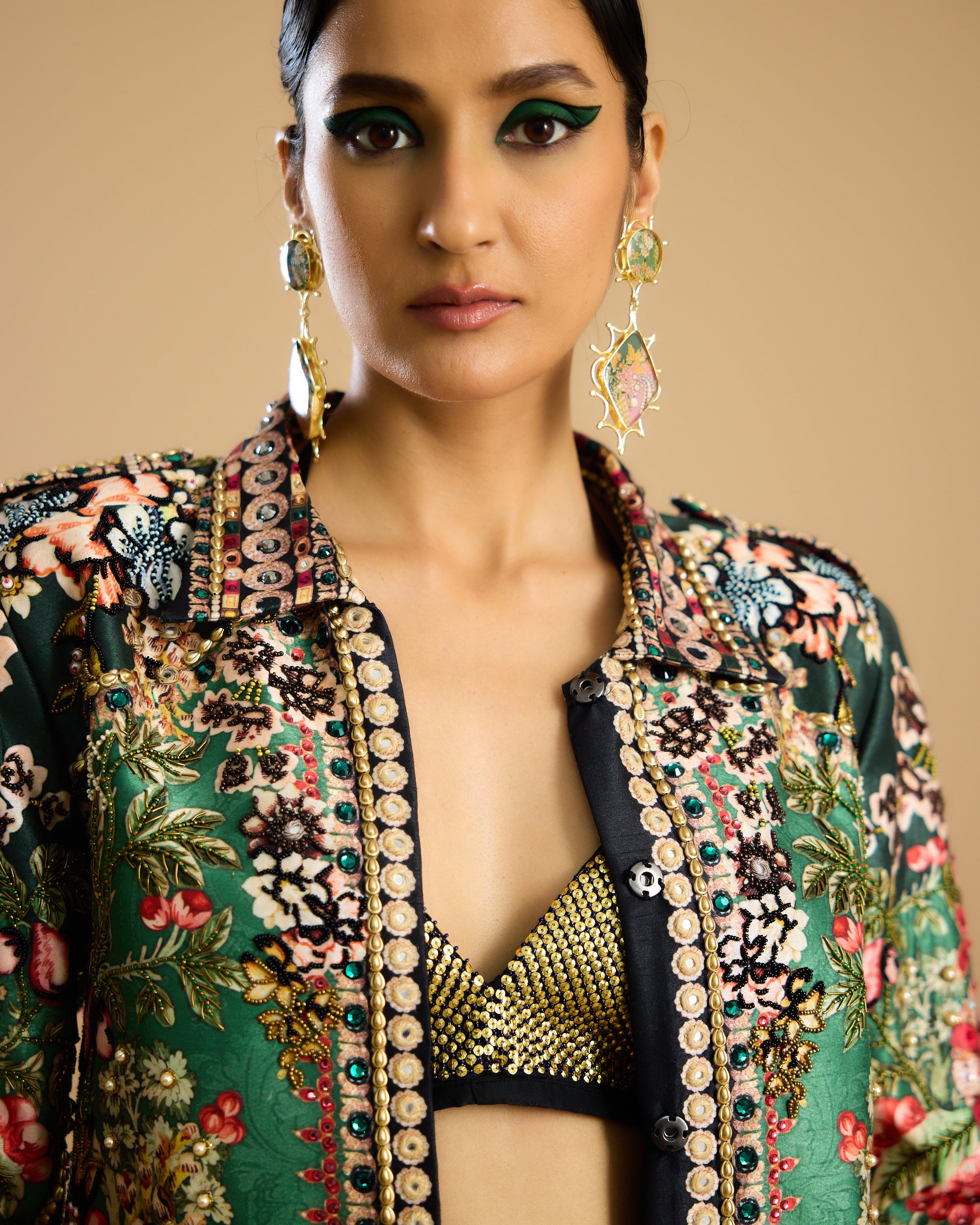 Nizam : Jignasa Leela - Mustard/Emerald