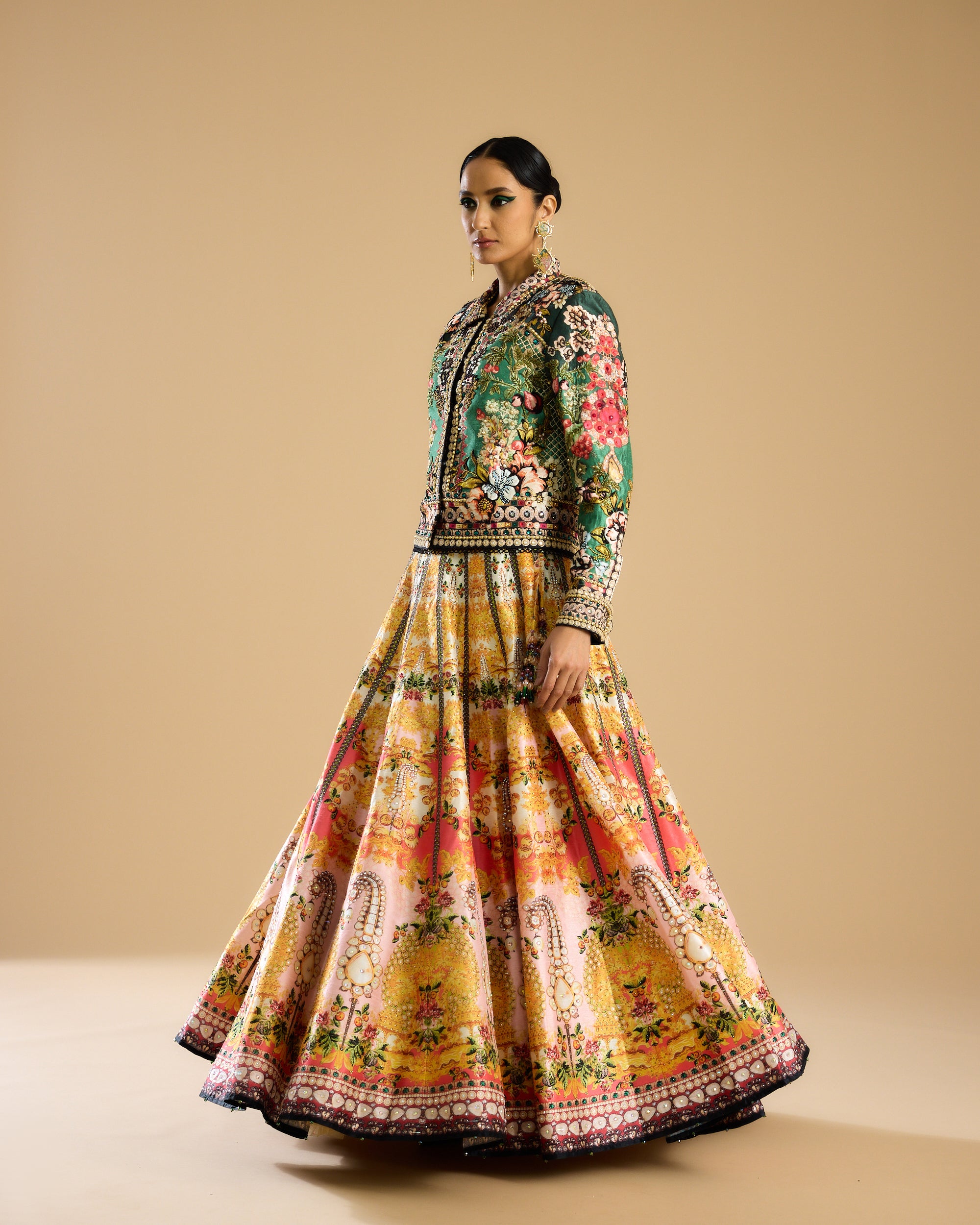 Nizam : Jignasa Leela - Mustard/Emerald