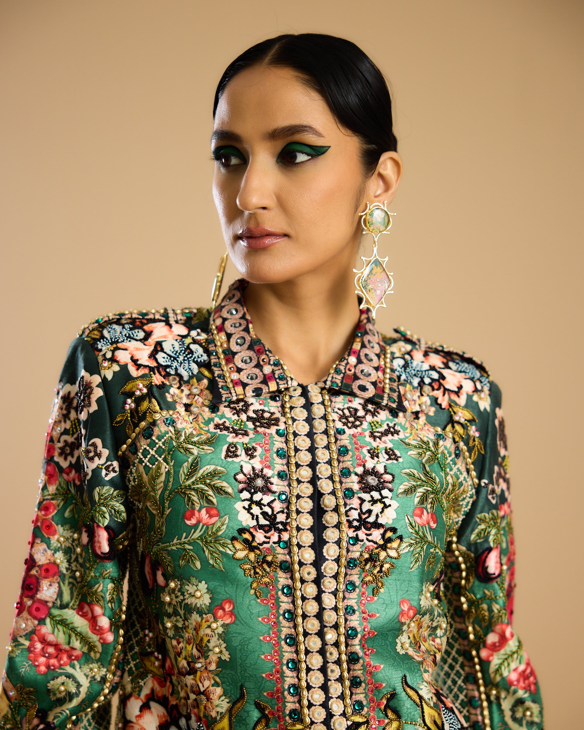 Nizam : Jignasa Leela - Mustard/Emerald