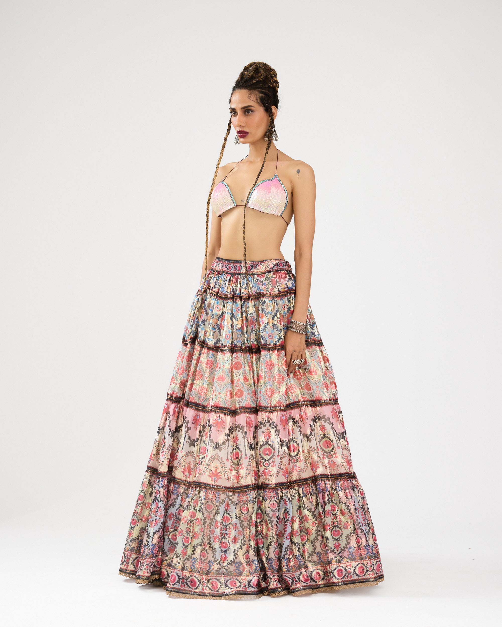 A Bukhara Summer : Tabetha/Leela - Ivory/Pink