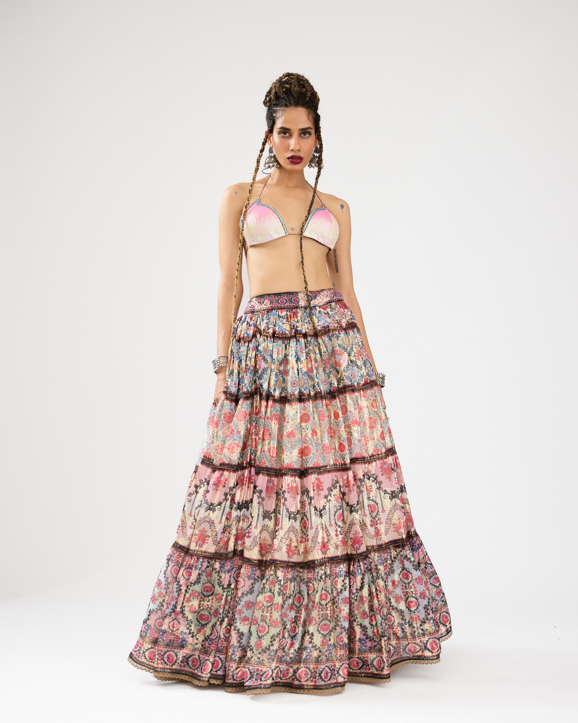 A Bukhara Summer : Tabetha/Leela - Ivory/Pink