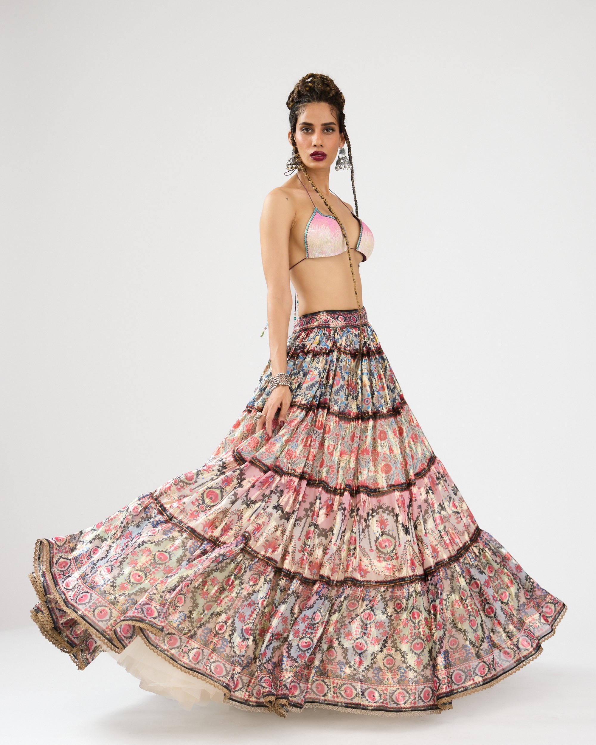 A Bukhara Summer : Tabetha/Leela - Ivory/Pink