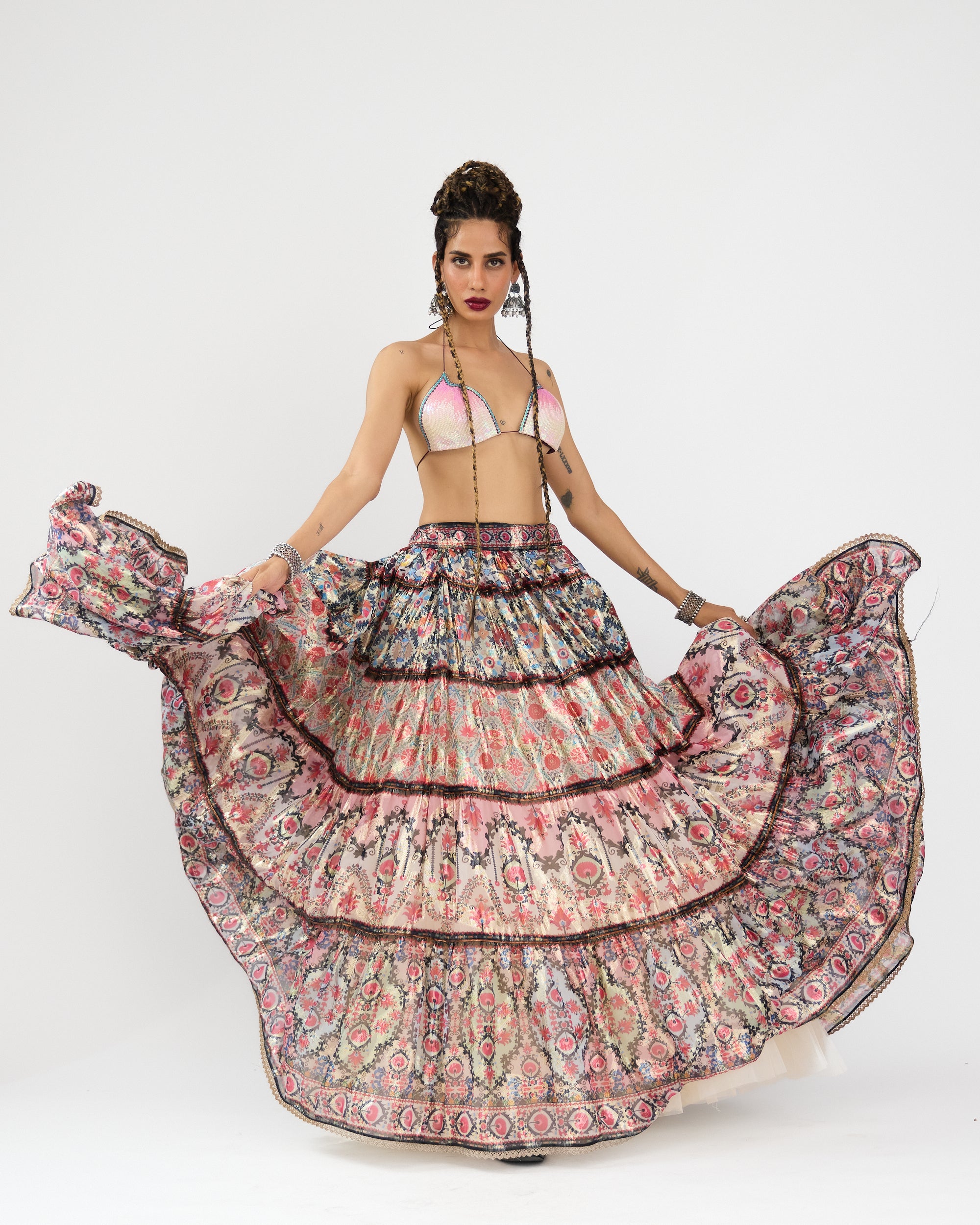 A Bukhara Summer : Tabetha/Leela - Ivory/Pink