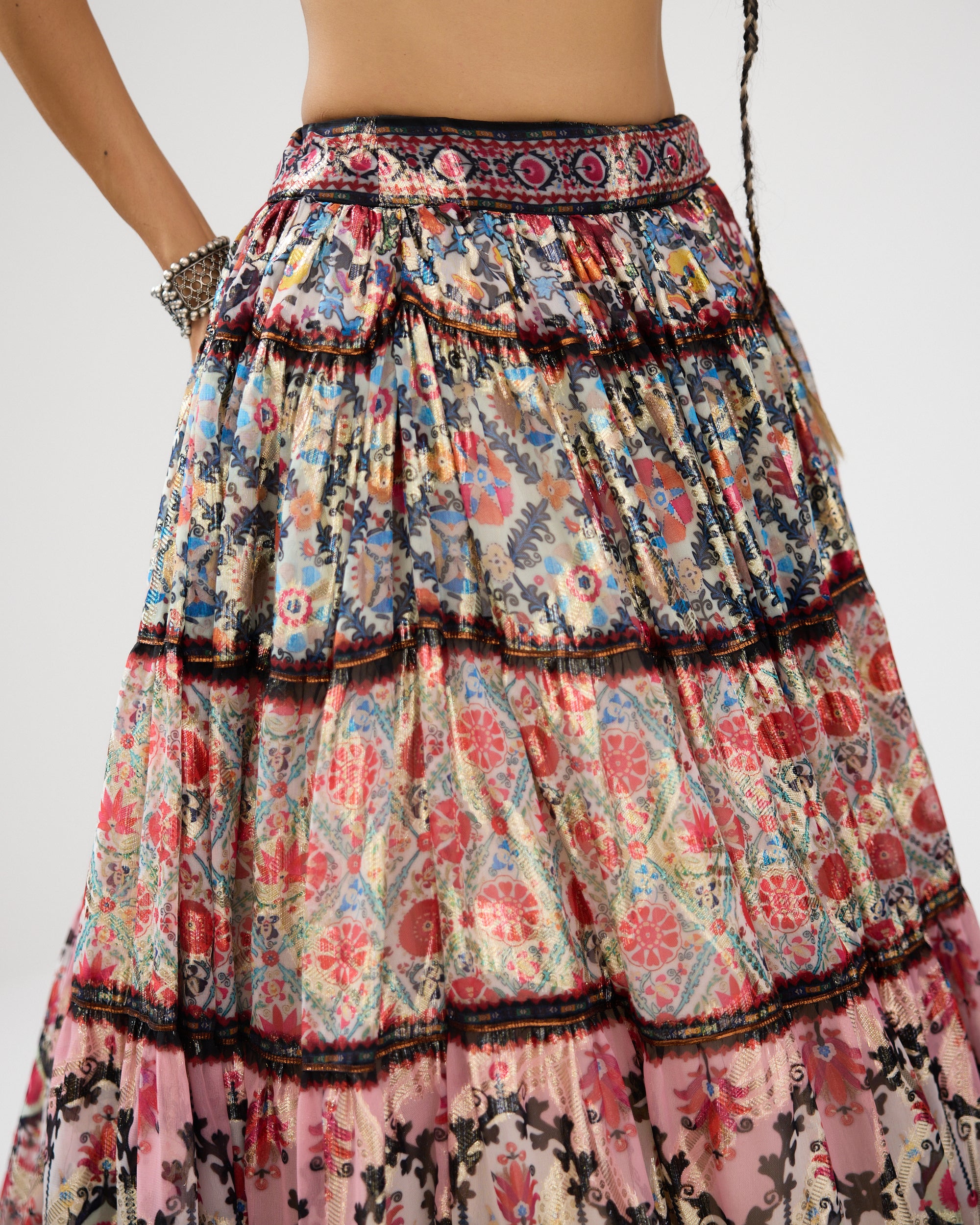 A Bukhara Summer : Tabetha/Leela - Ivory/Pink