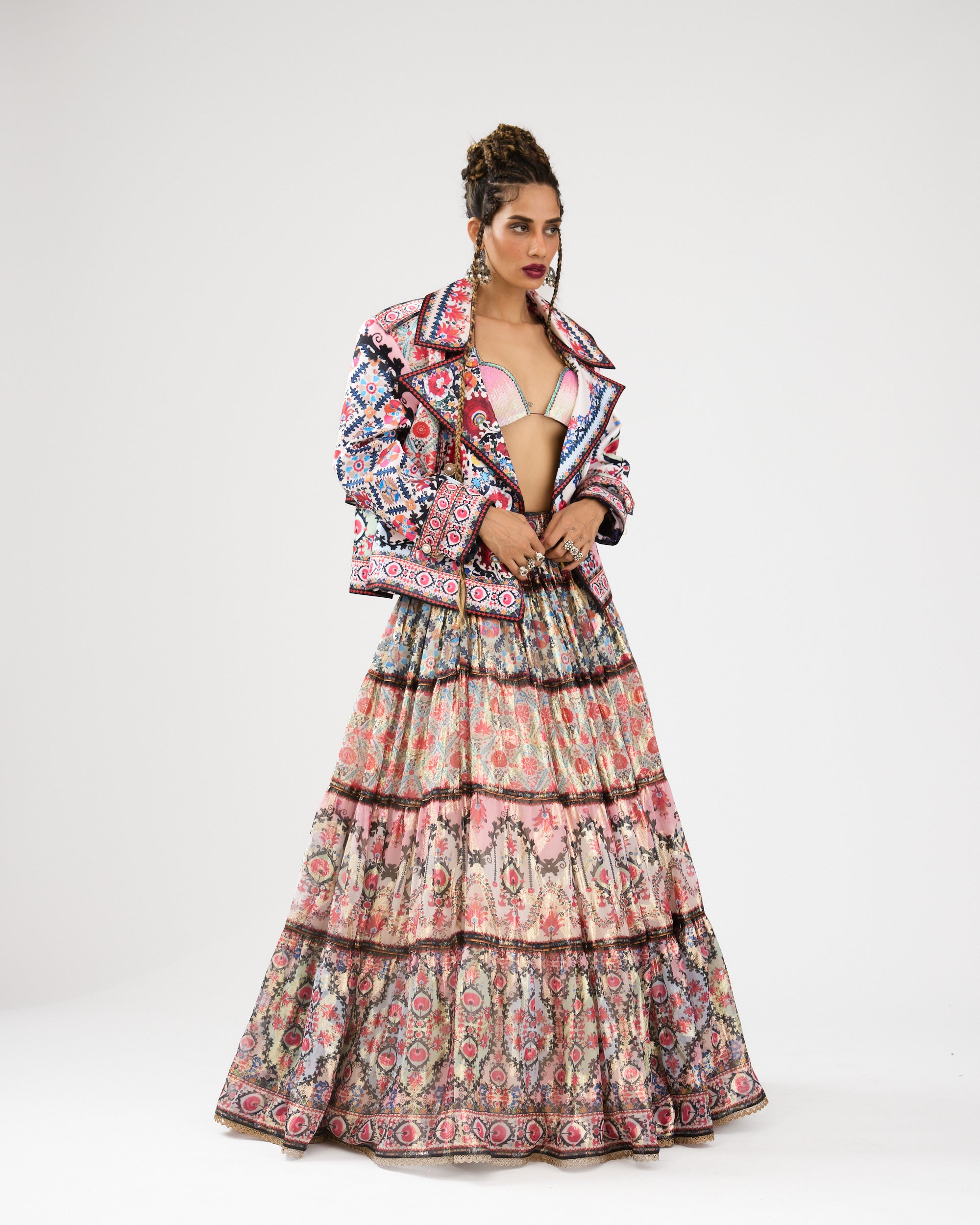 A Bukhara Summer : Tabetha/Leela - Ivory/Pink