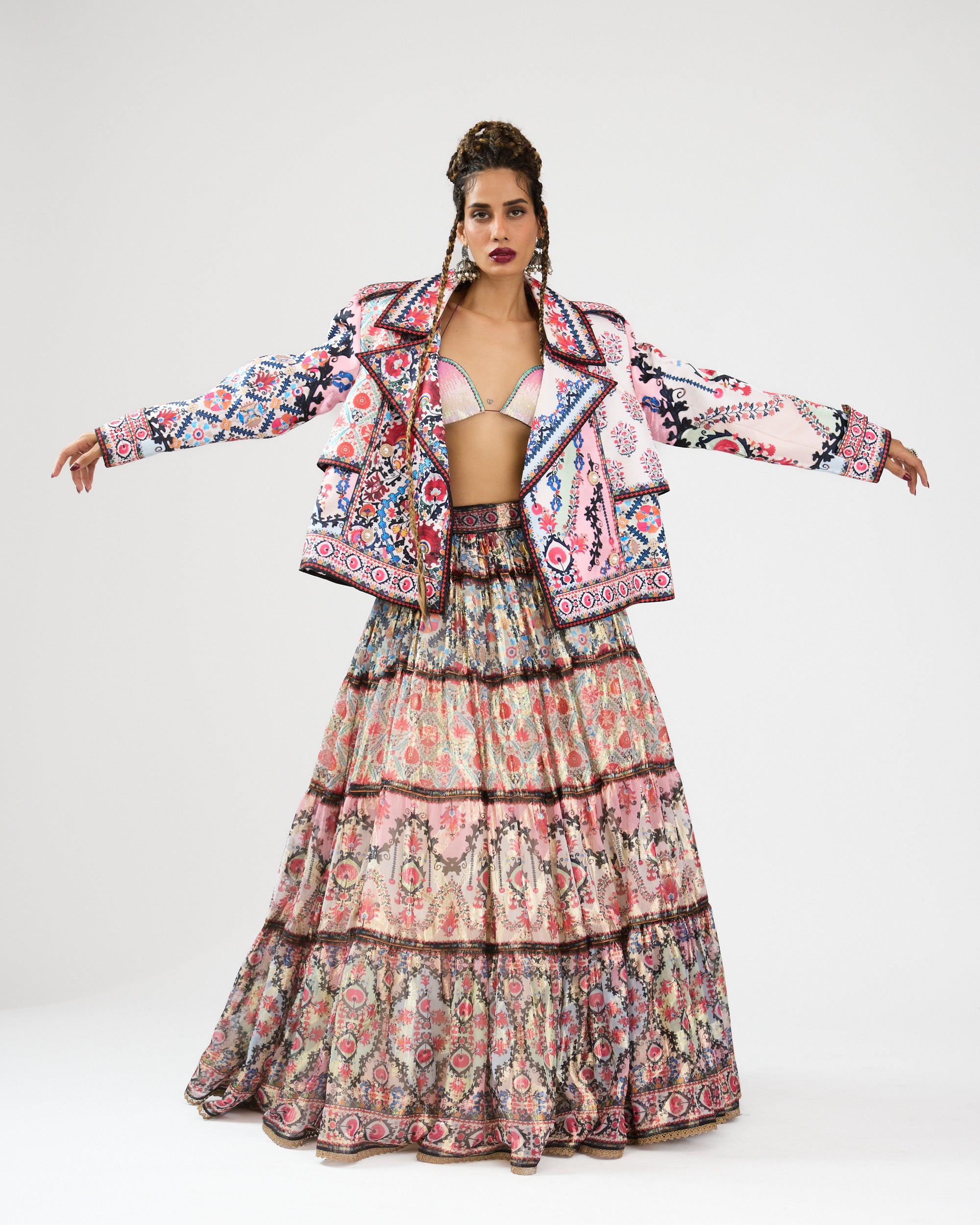 A Bukhara Summer : Tabetha/Leela - Ivory/Pink