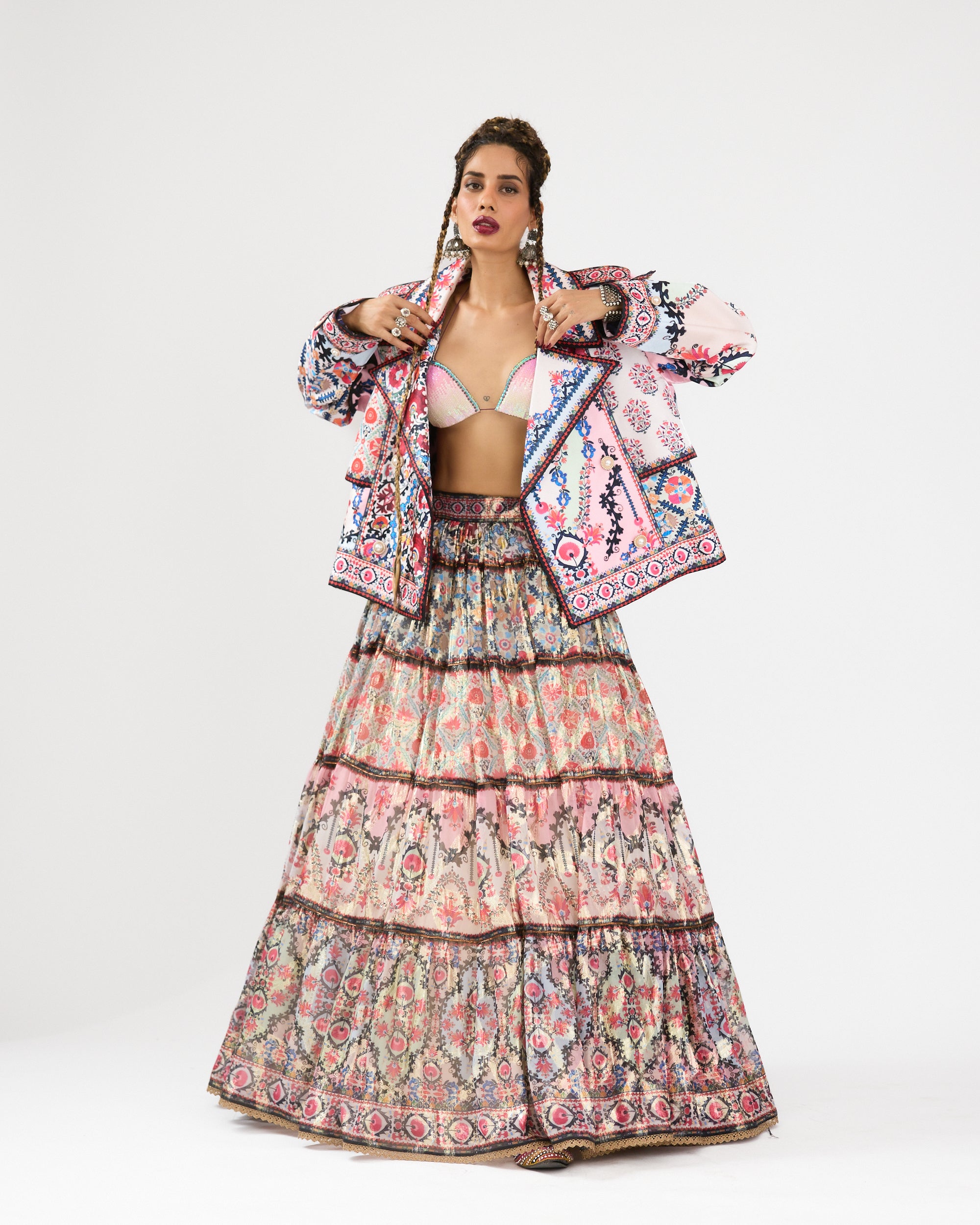 A Bukhara Summer : Tabetha/Leela - Ivory/Pink