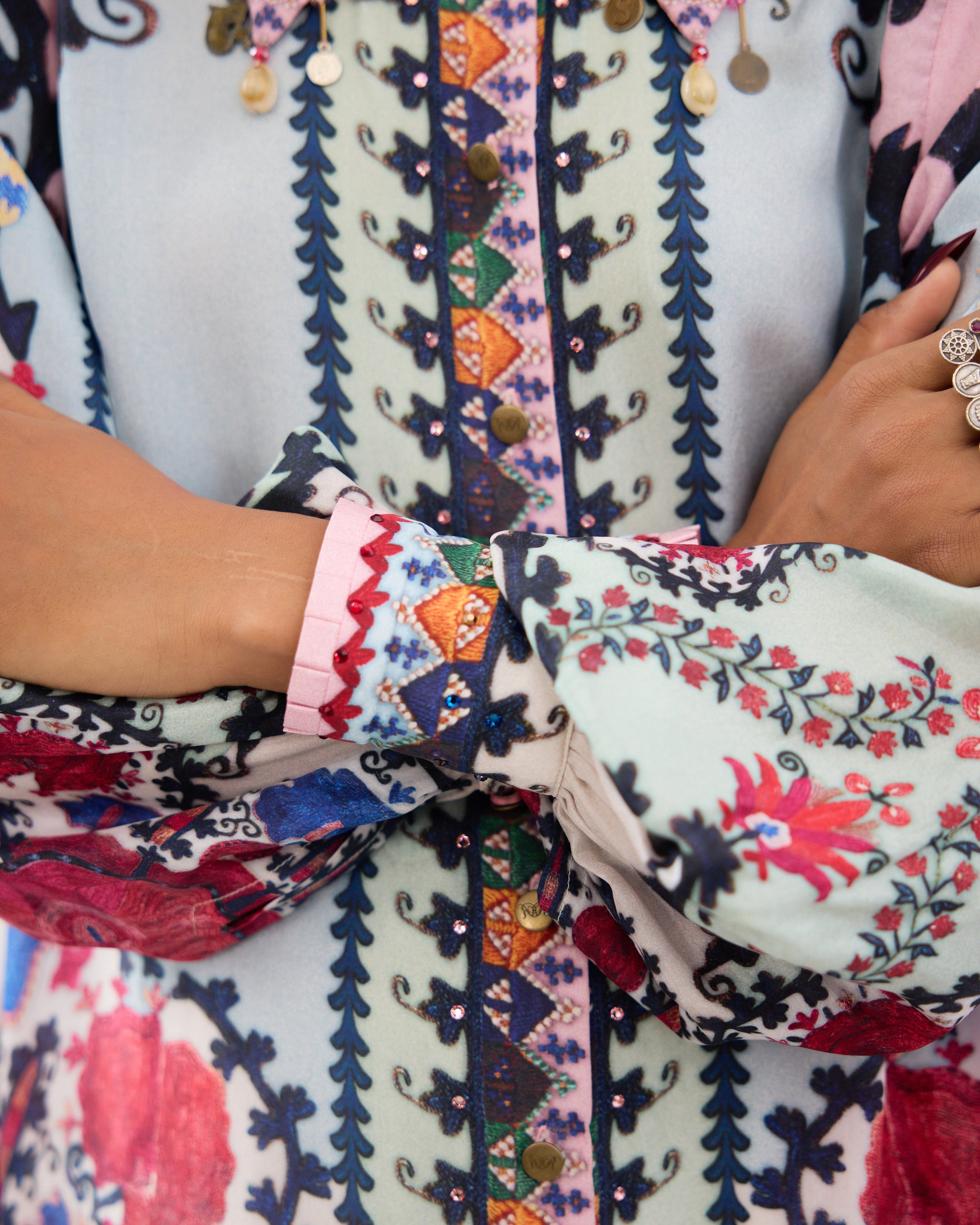 A Bukhara Summer : Bella - Ivory/Blush