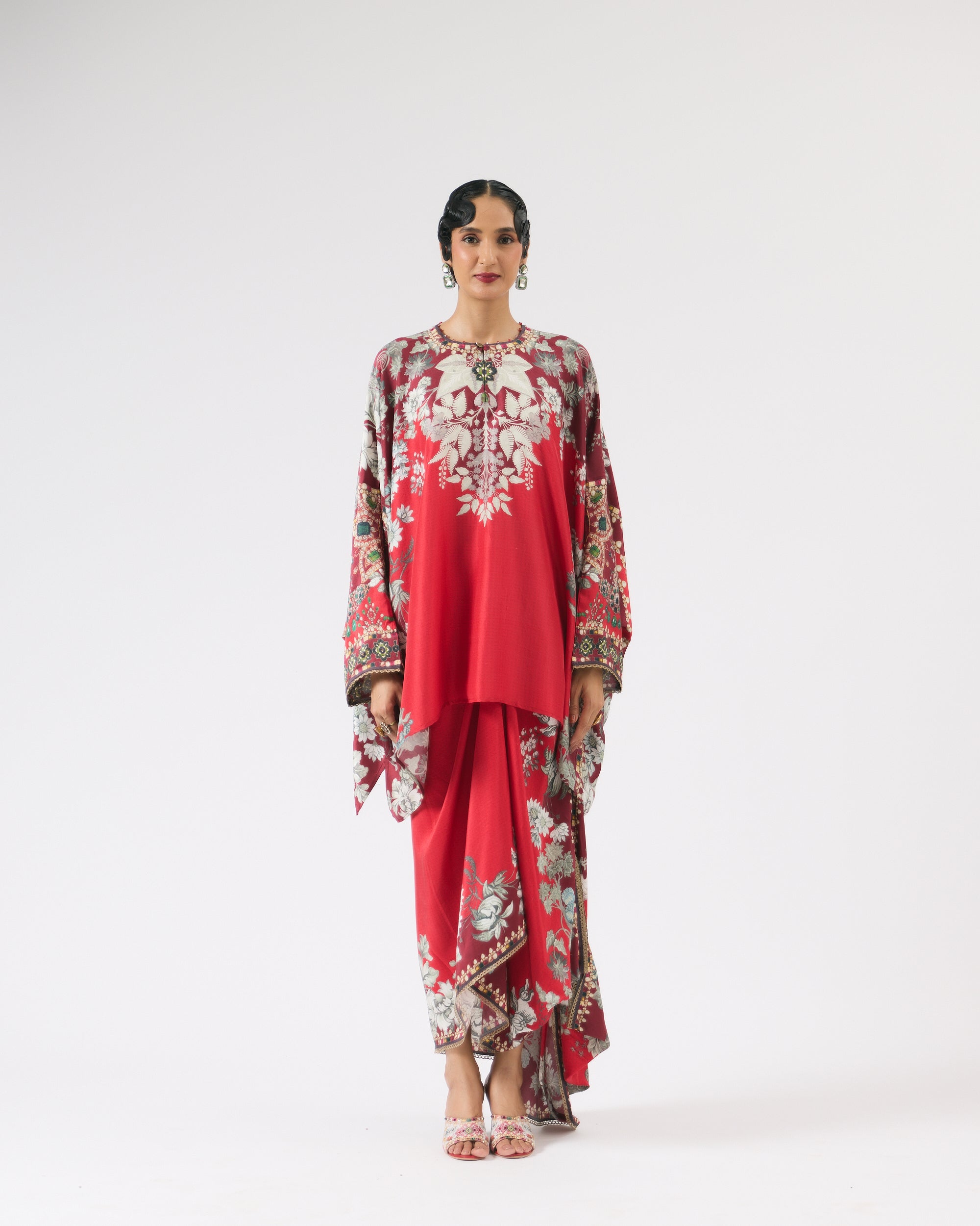 Nizam : Insha - Red/Slate