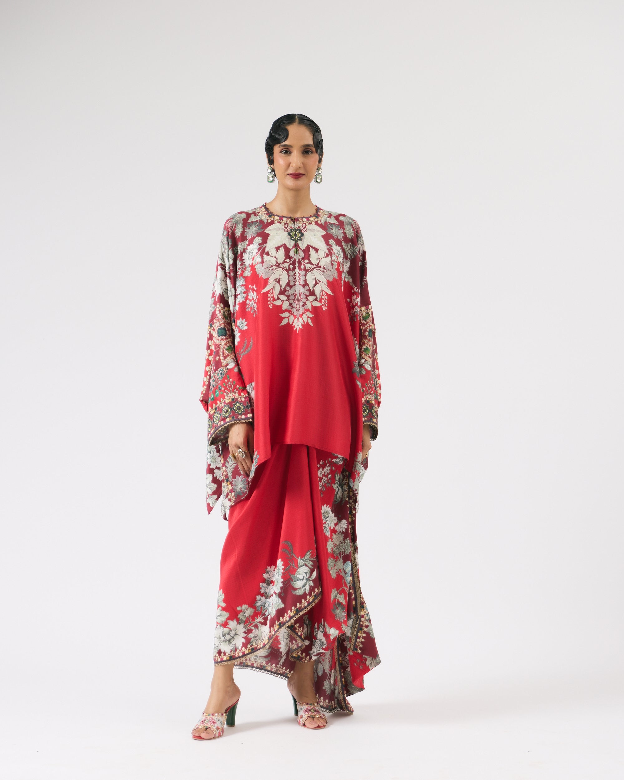 Nizam : Insha - Red/Slate