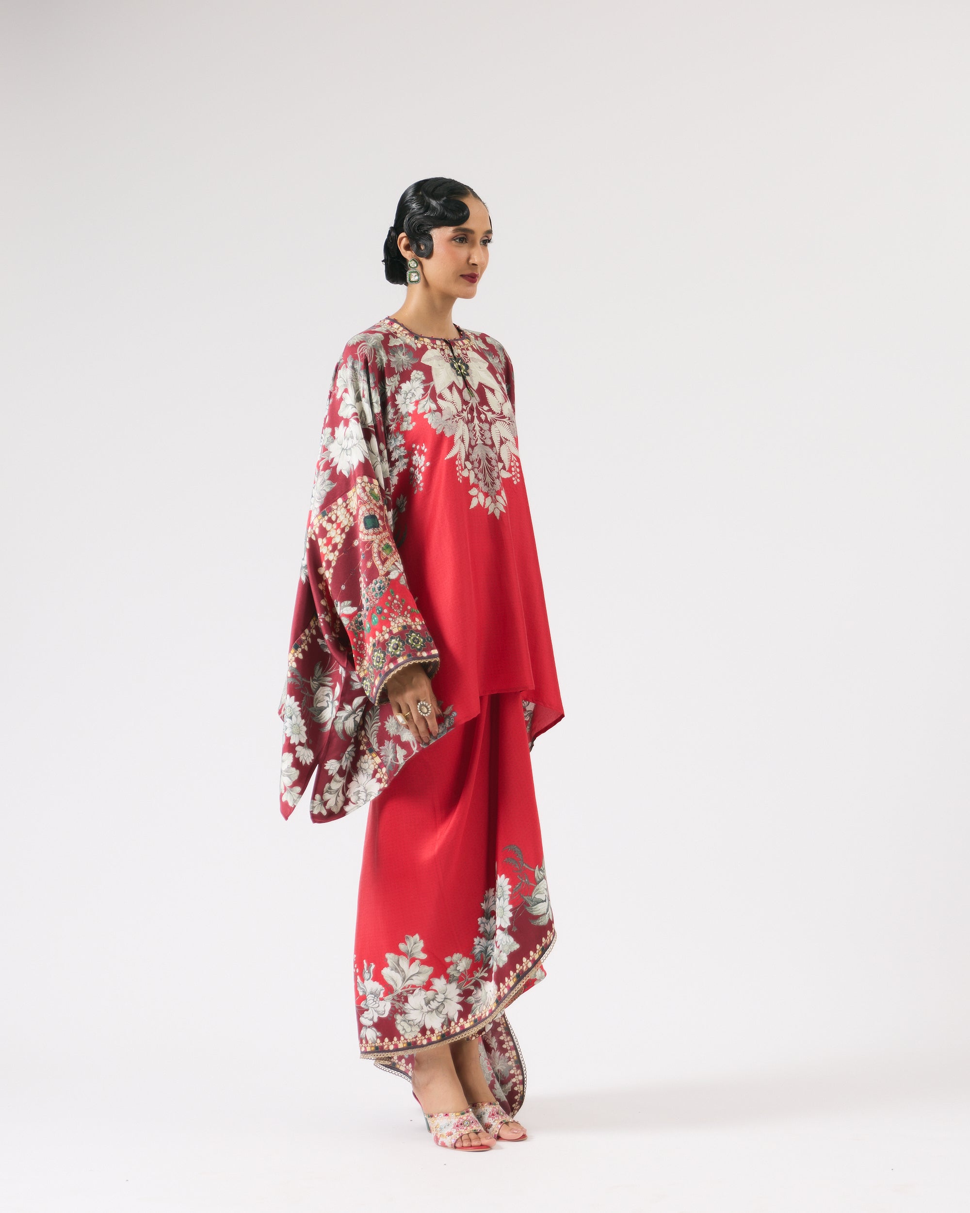 Nizam : Insha - Red/Slate