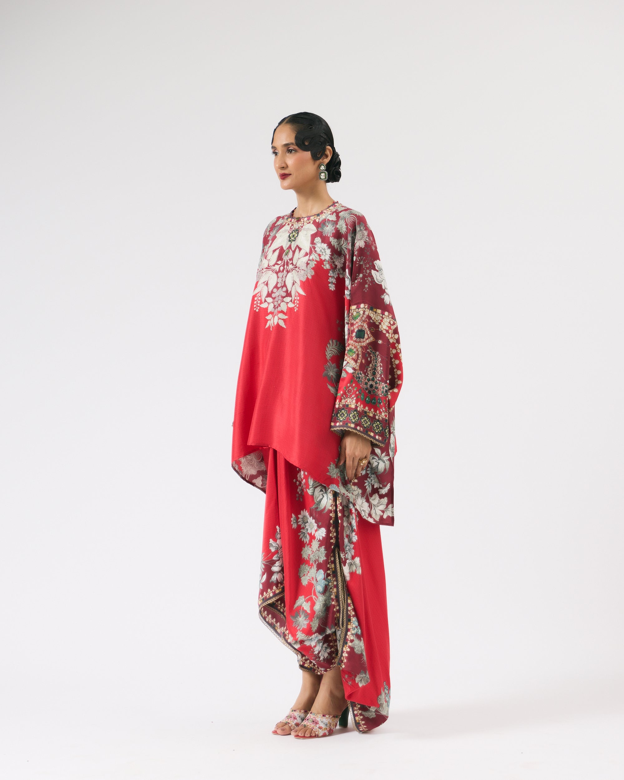 Nizam : Insha - Red/Slate