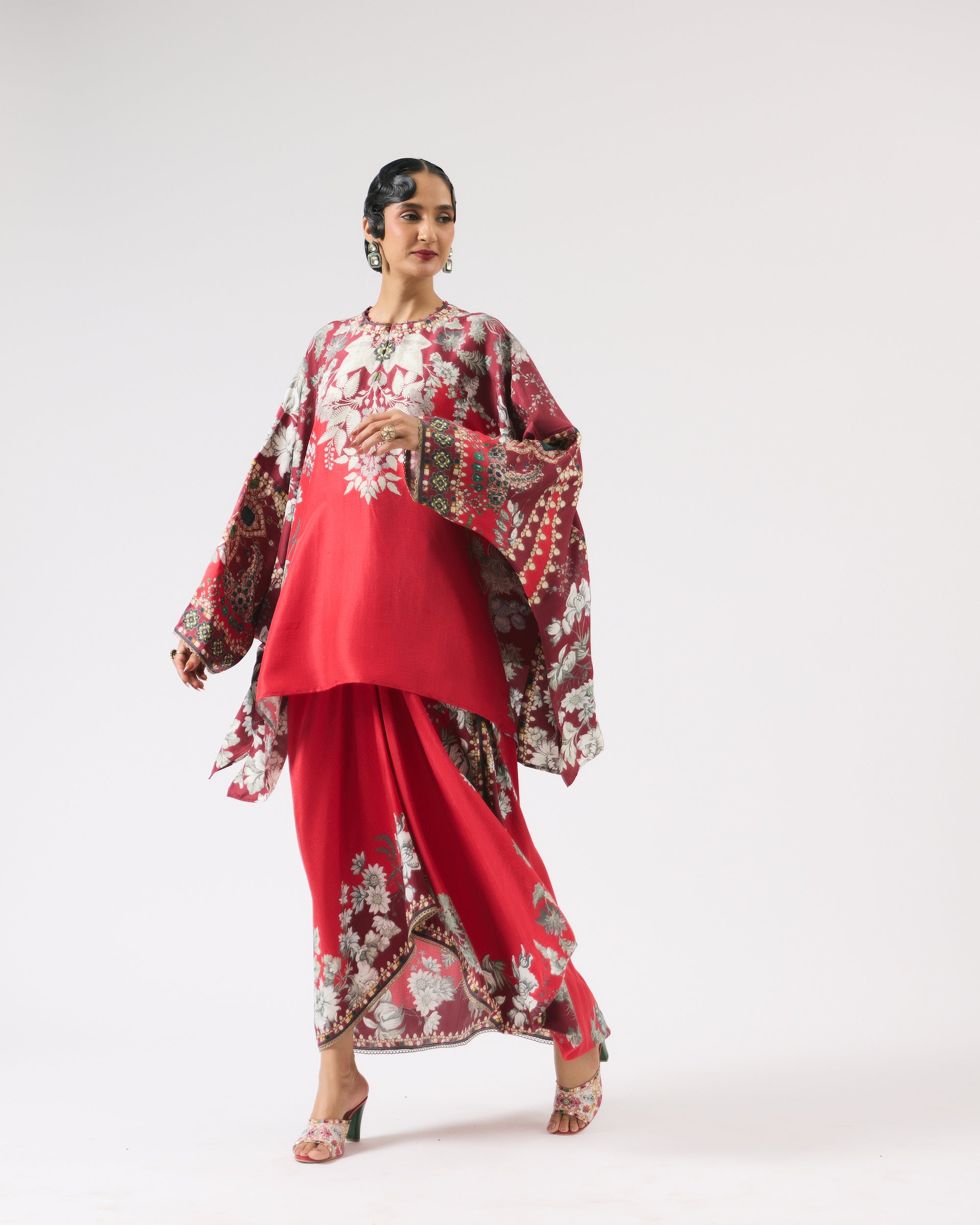 Nizam : Insha - Red/Slate