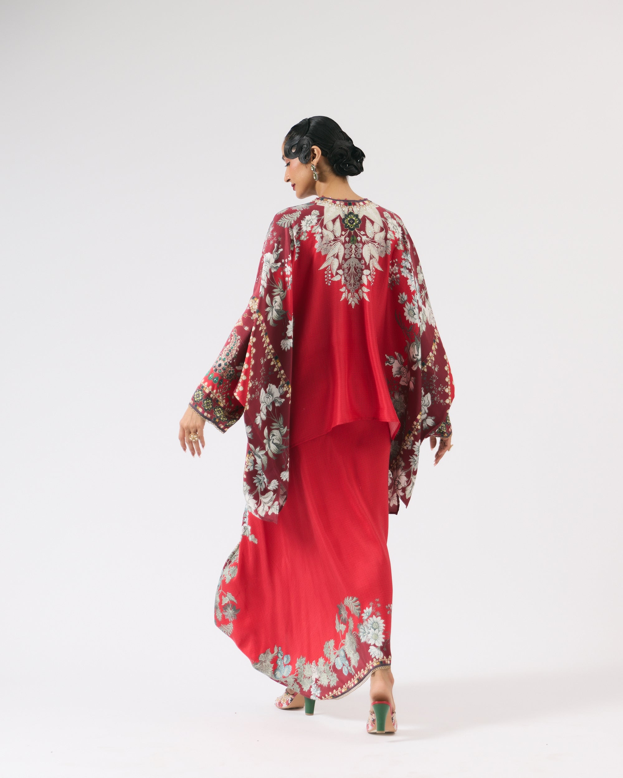 Nizam : Insha - Red/Slate