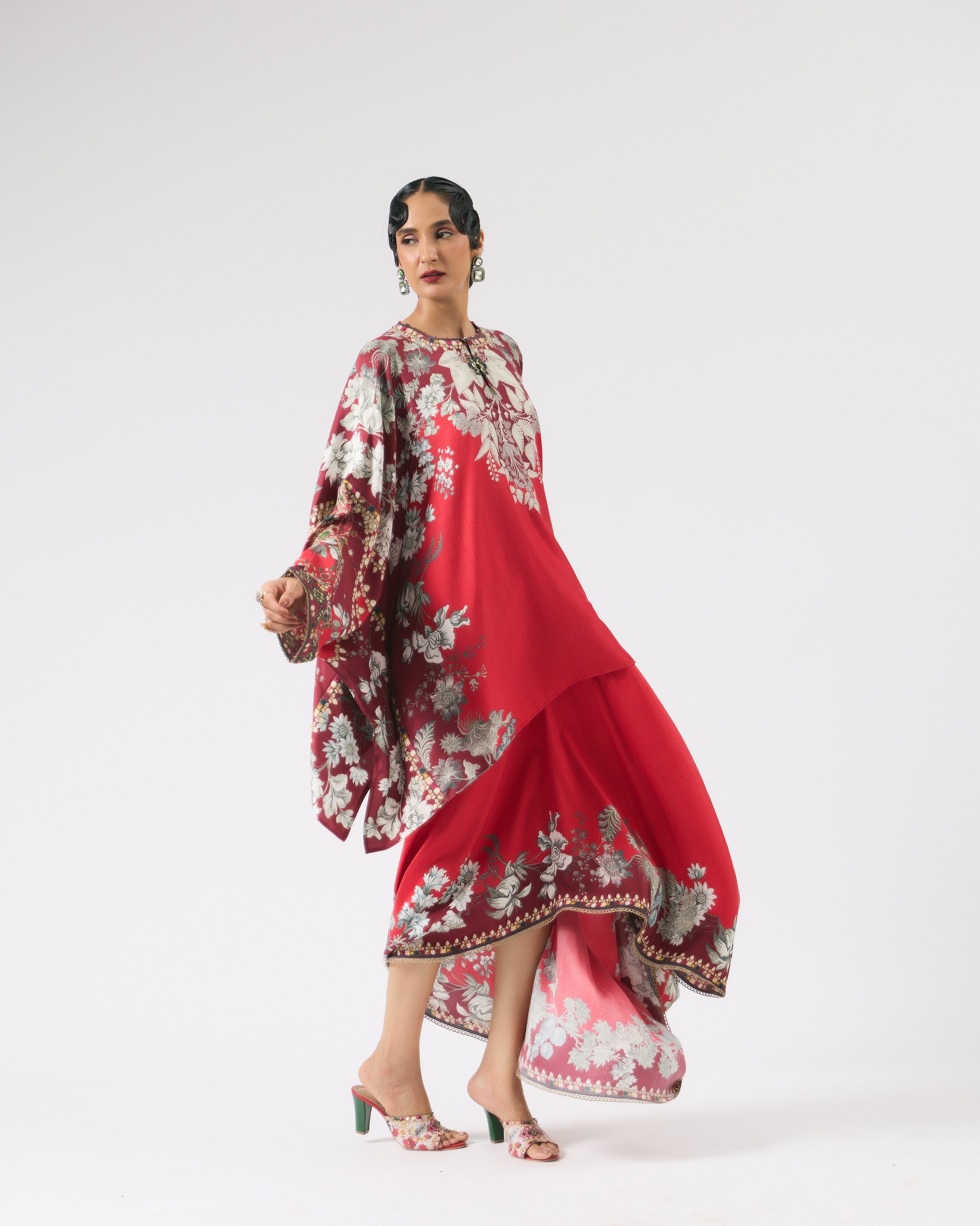 Nizam : Insha - Red/Slate