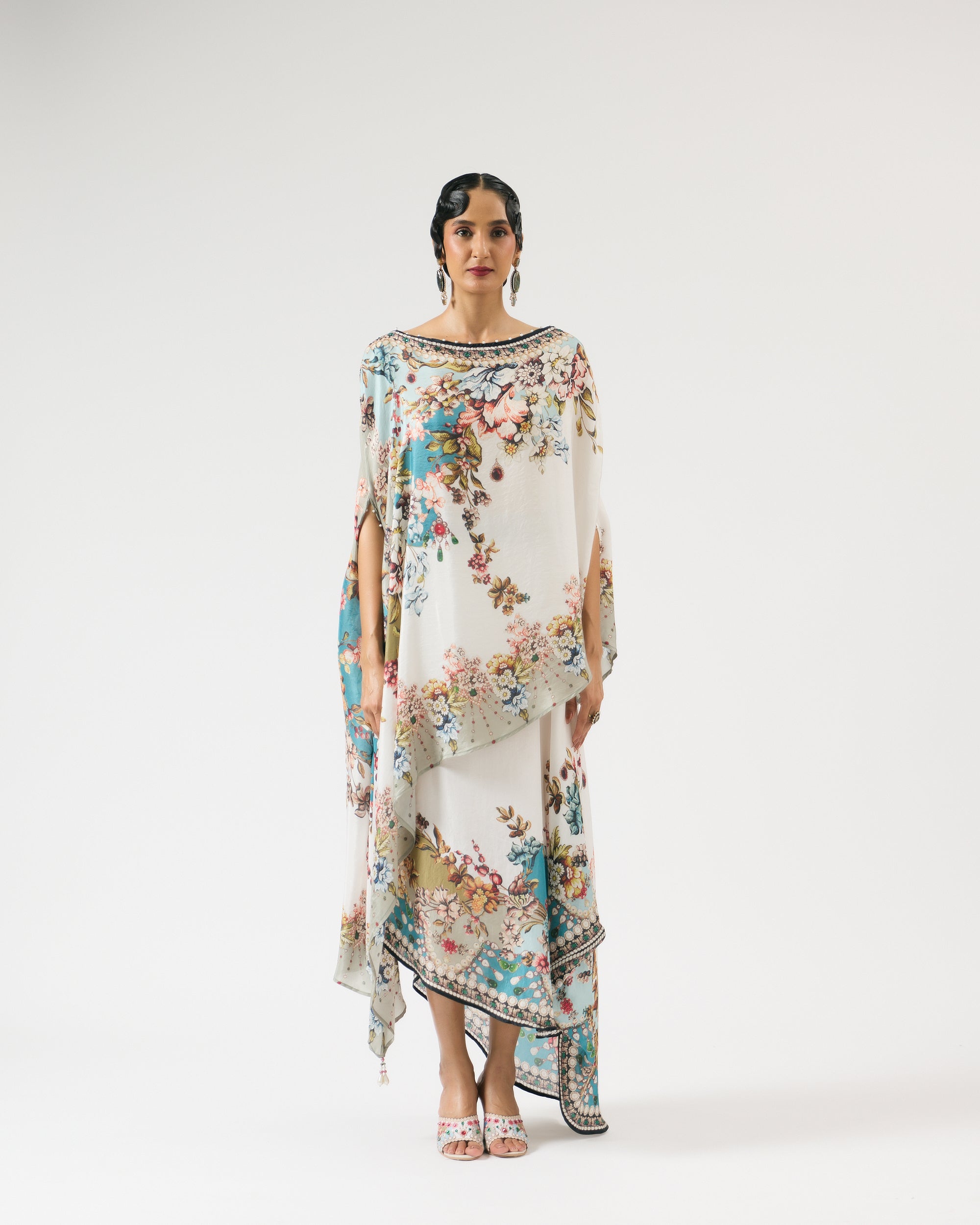 Nizam : Kamini - Ivory/Aqua