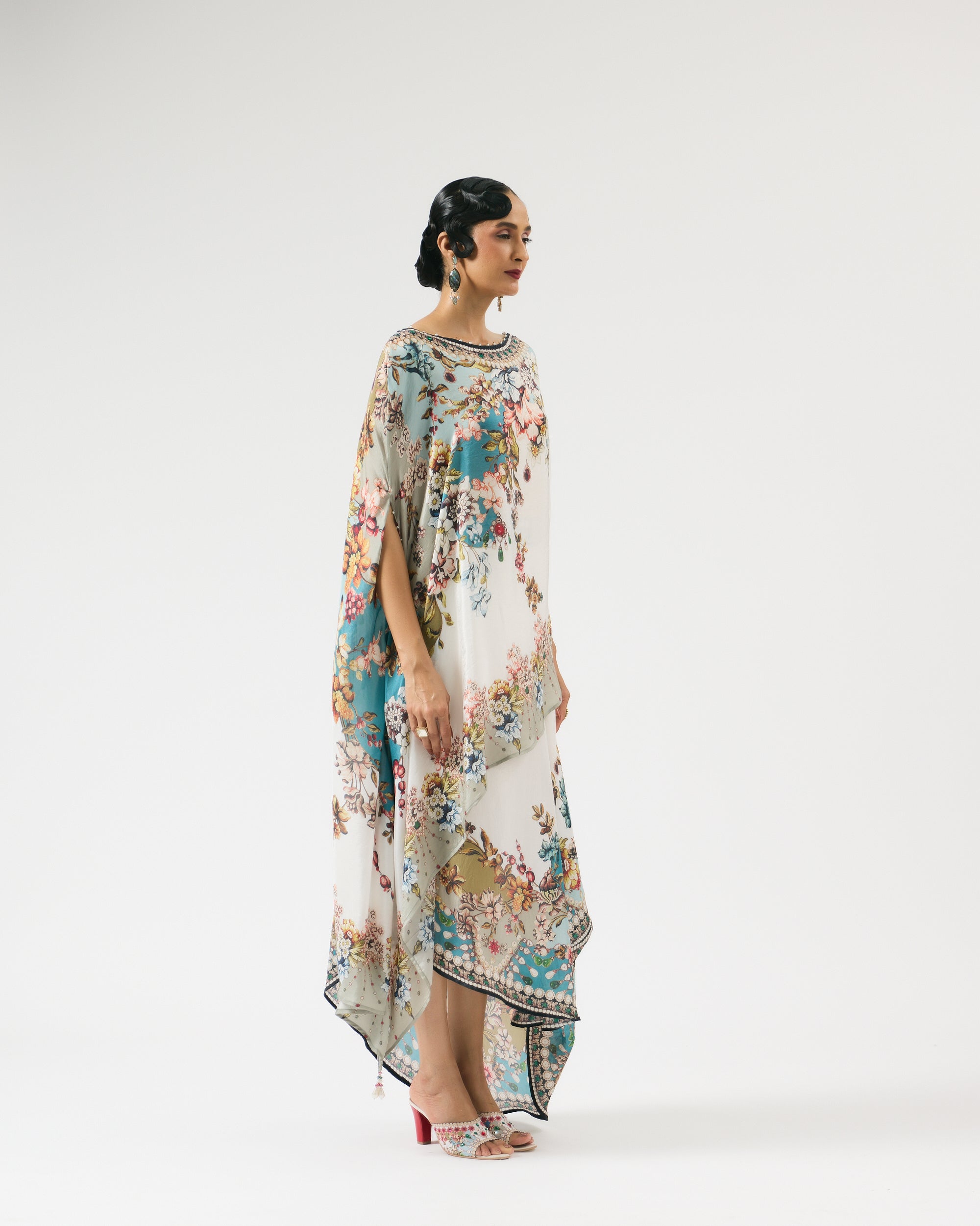 Nizam : Kamini - Ivory/Aqua