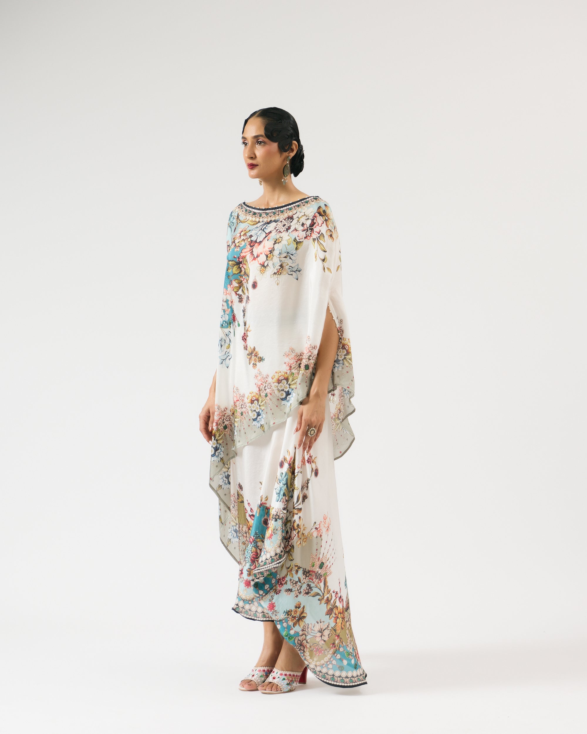 Nizam : Kamini - Ivory/Aqua