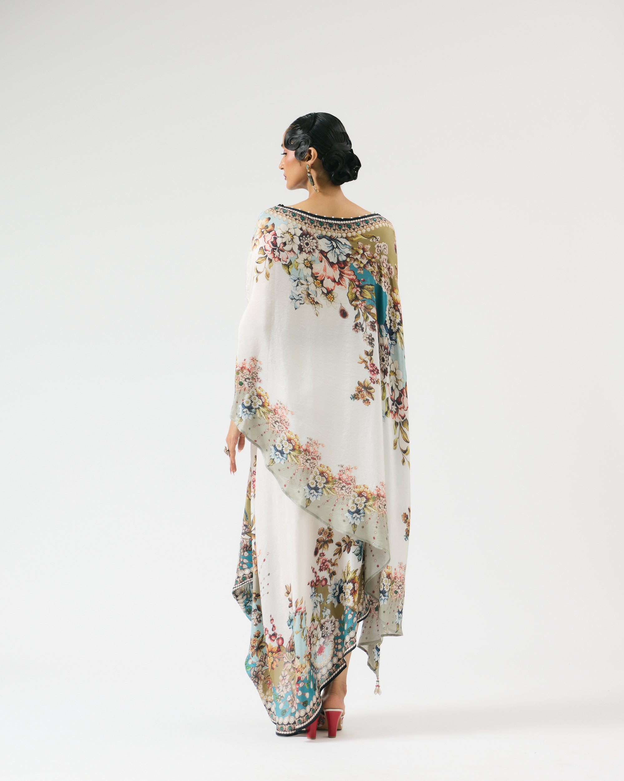 Nizam : Kamini - Ivory/Aqua
