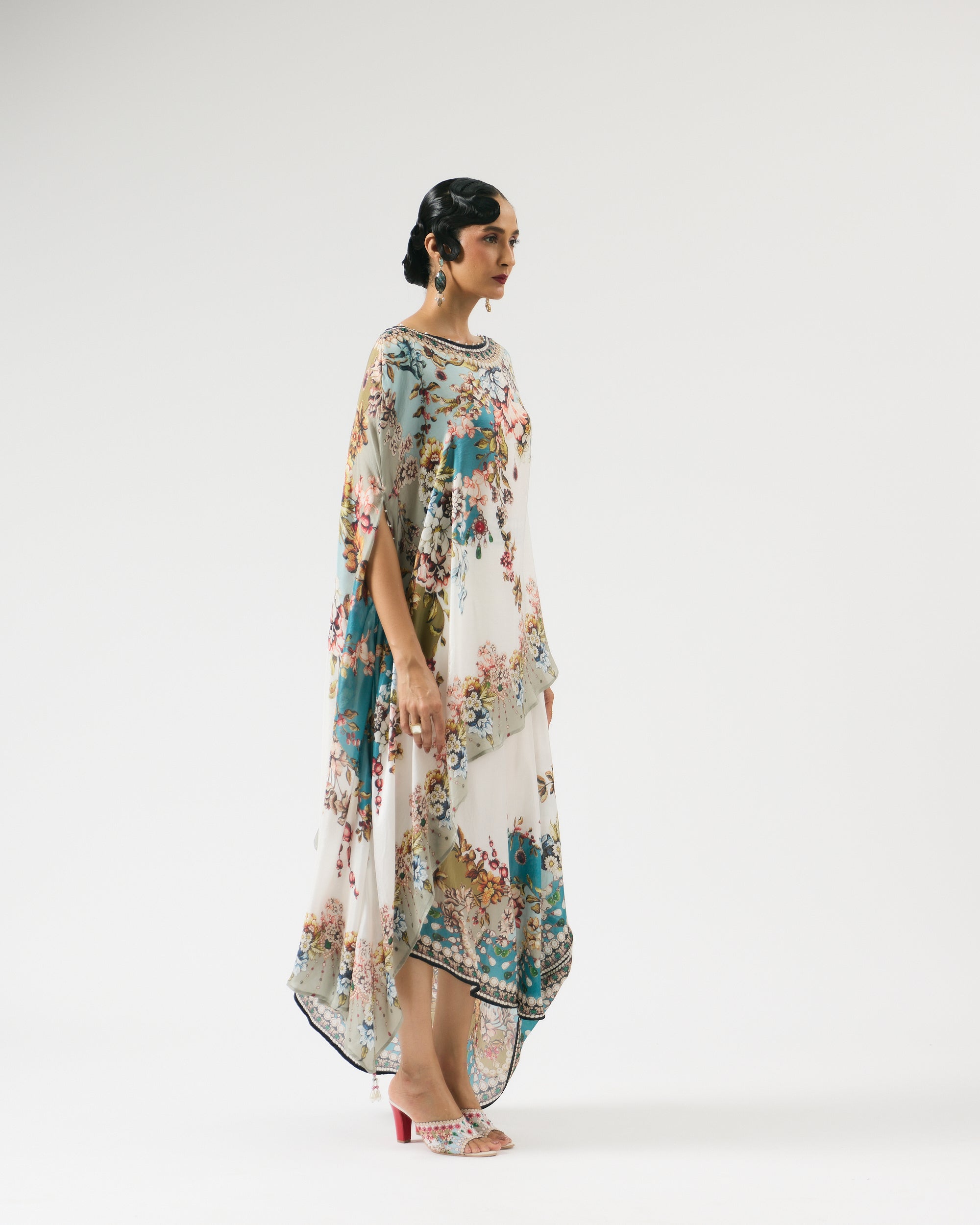Nizam : Kamini - Ivory/Aqua