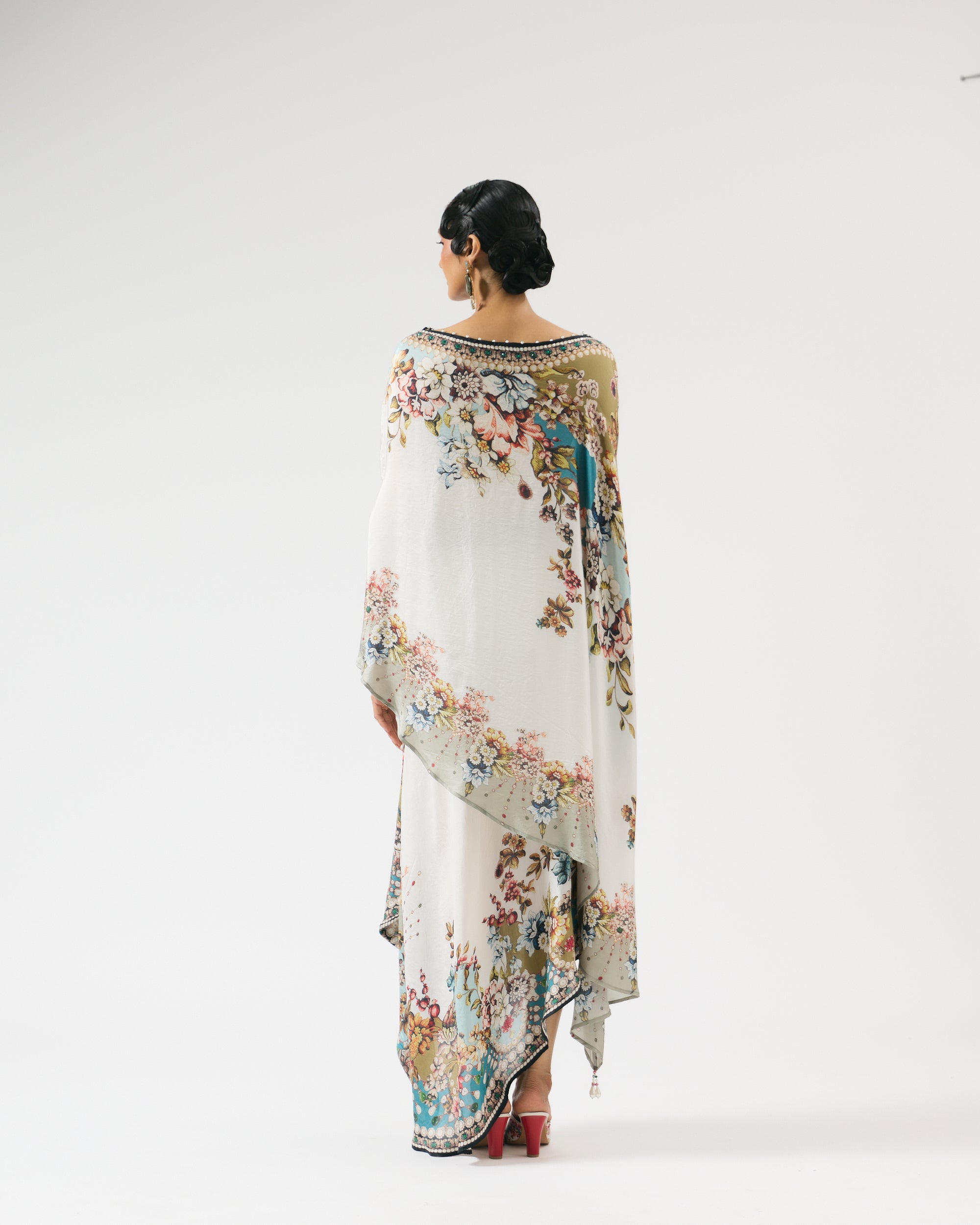 Nizam : Kamini - Ivory/Aqua