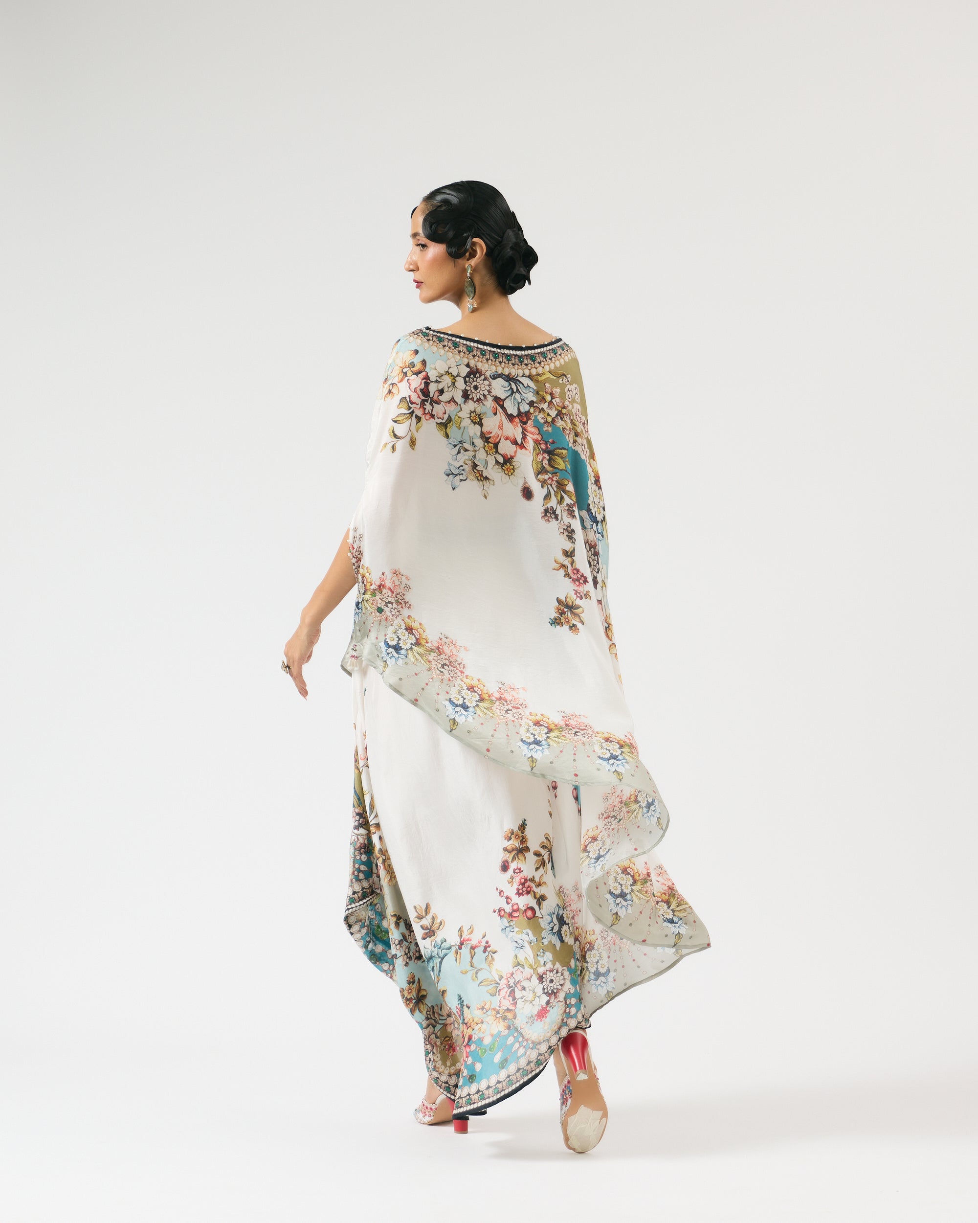 Nizam : Kamini - Ivory/Aqua
