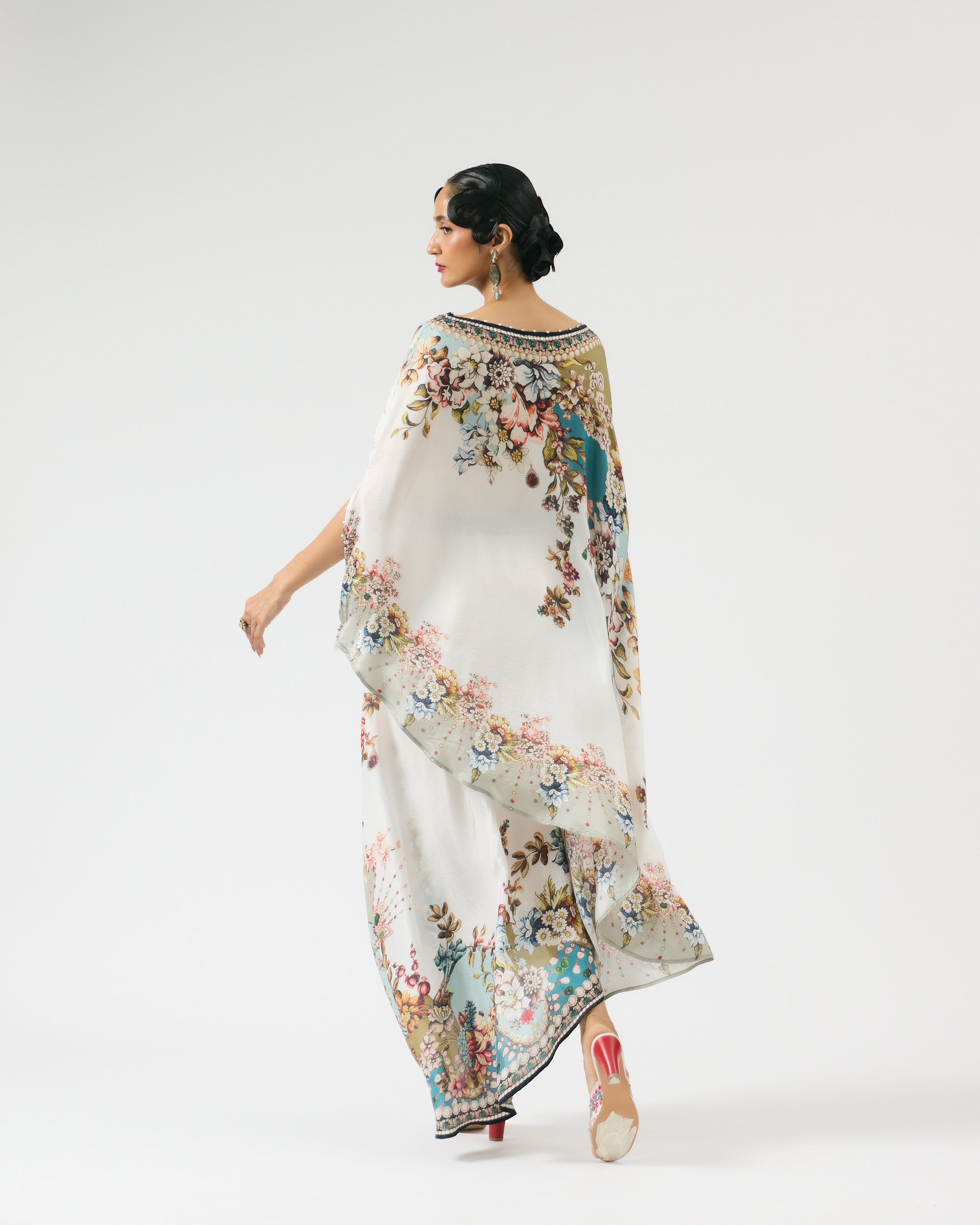 Nizam : Kamini - Ivory/Aqua
