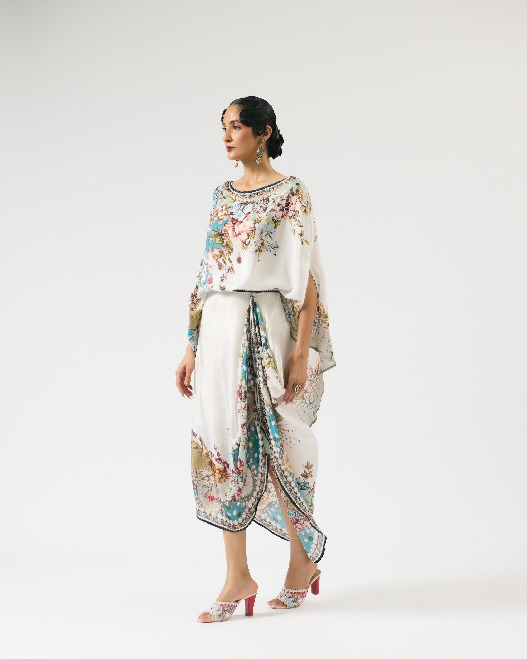 Nizam : Kamini - Ivory/Aqua