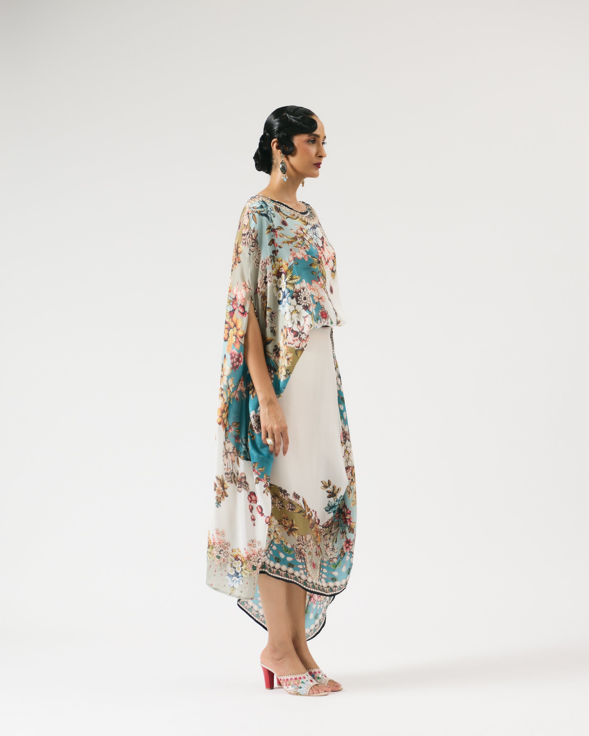 Nizam : Kamini - Ivory/Aqua