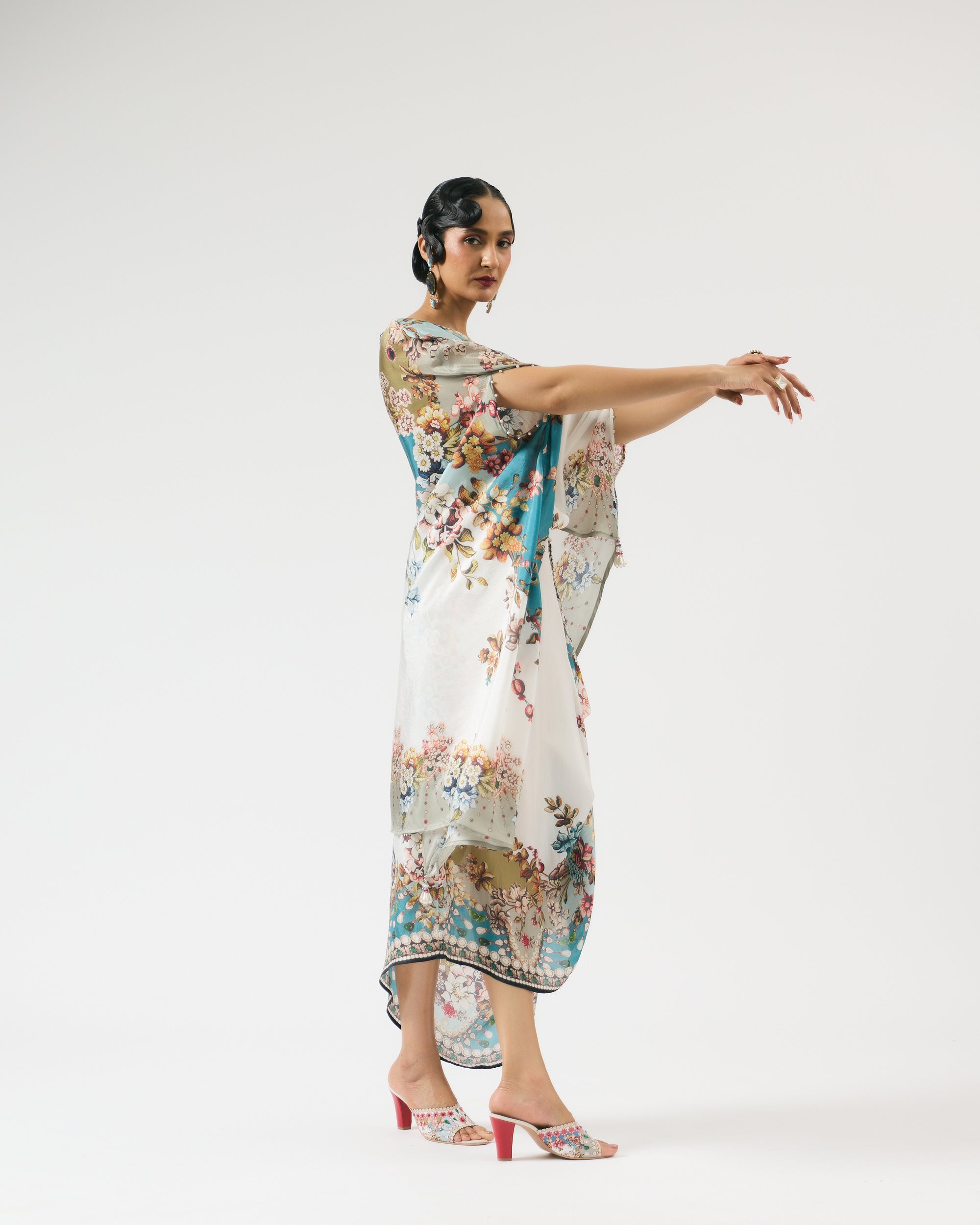 Nizam : Kamini - Ivory/Aqua