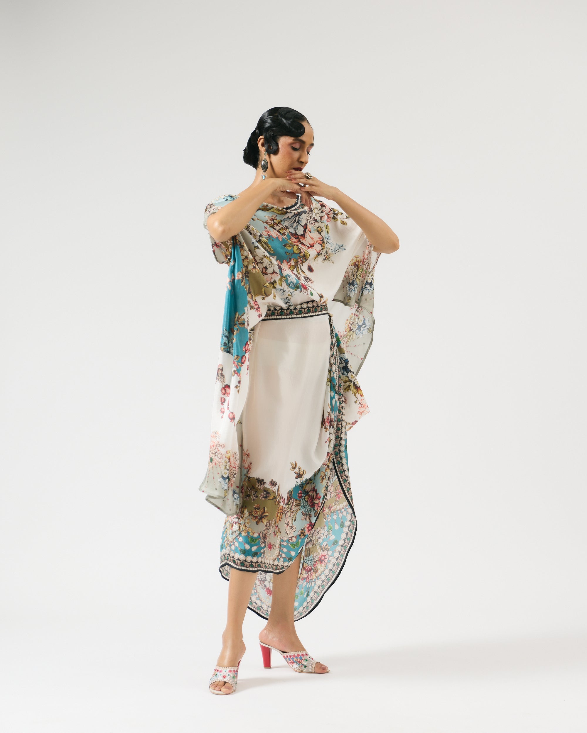 Nizam : Kamini - Ivory/Aqua