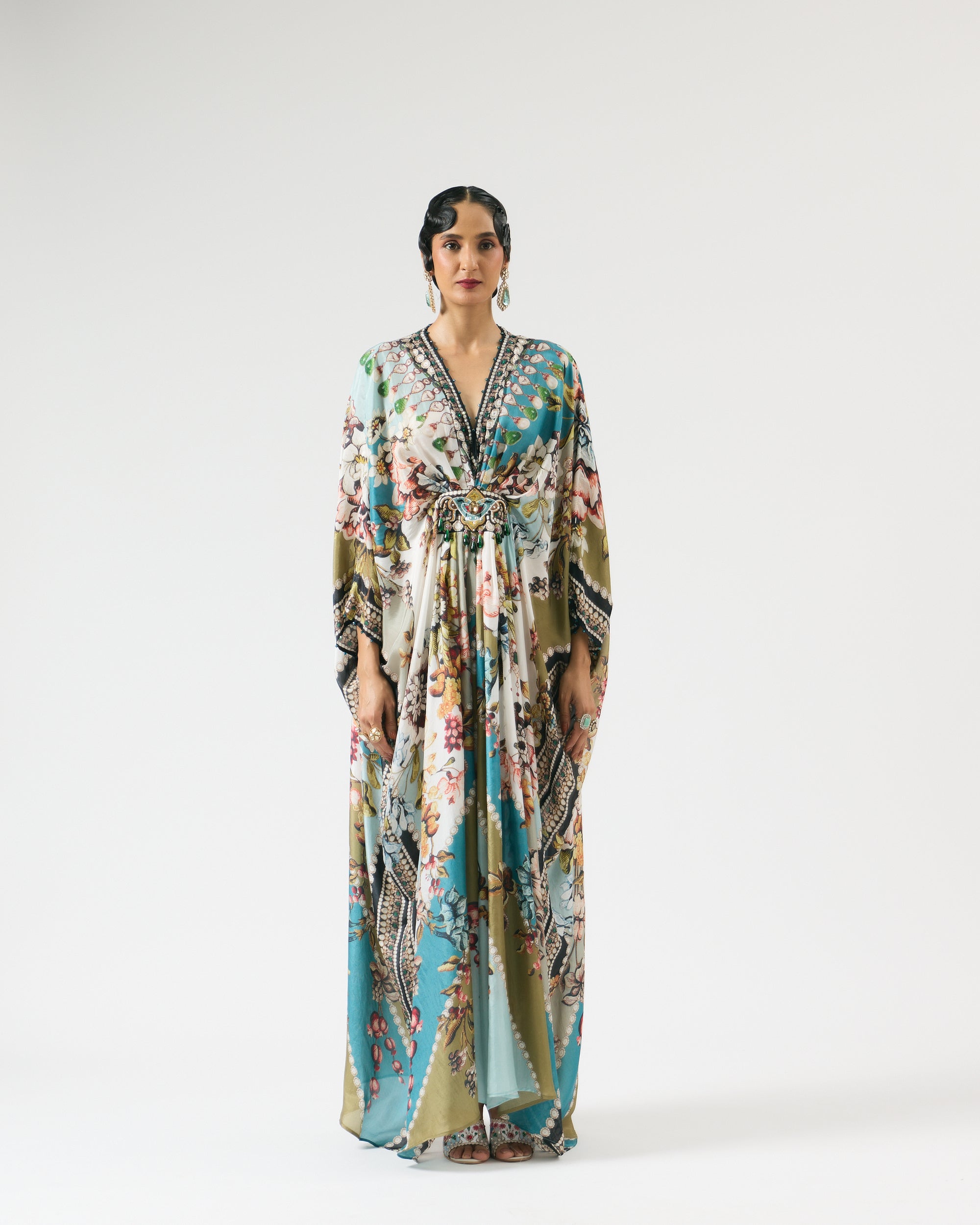 Nizam : Imama - Ivory/Aqua