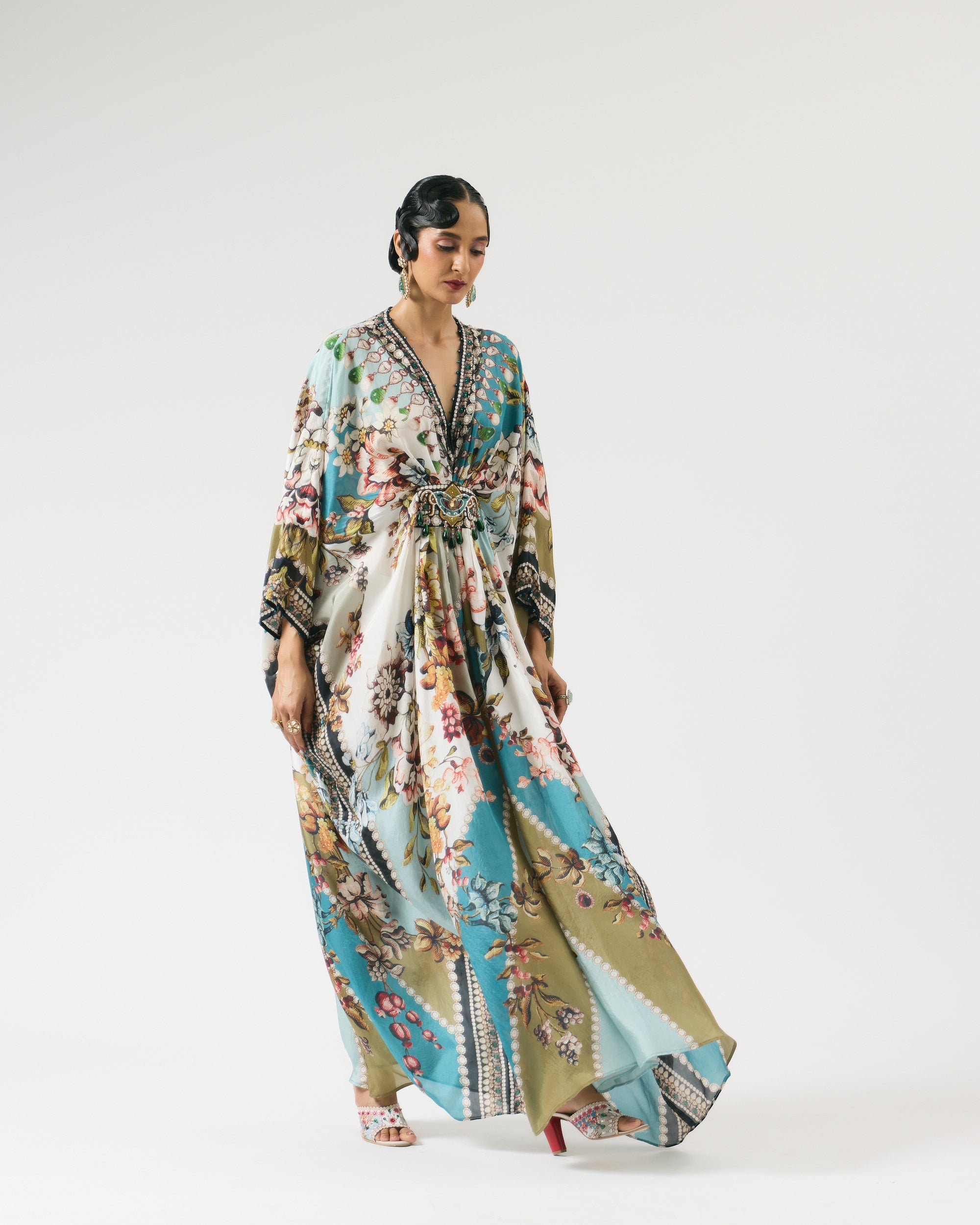 Nizam : Imama - Ivory/Aqua