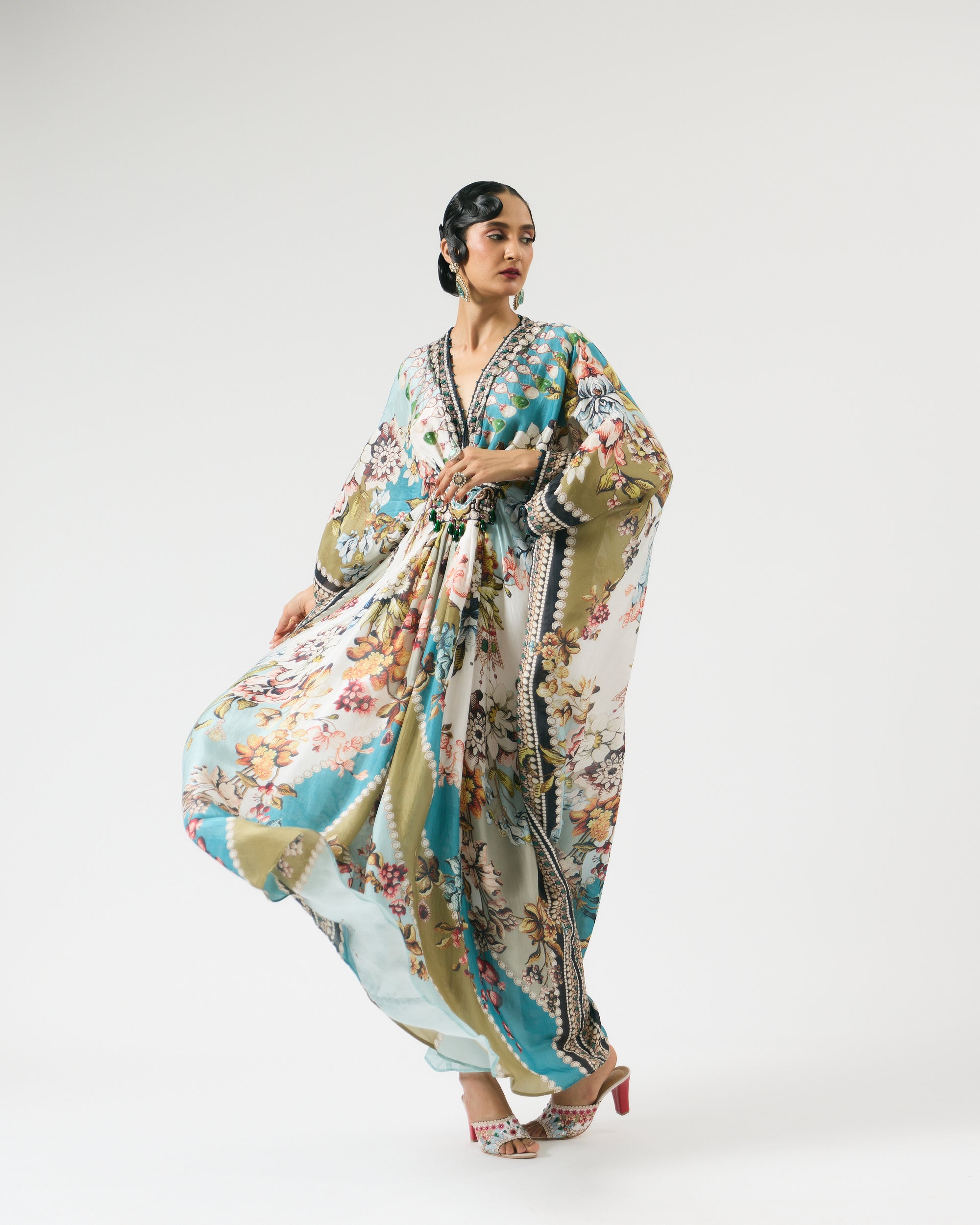 Nizam : Imama - Ivory/Aqua