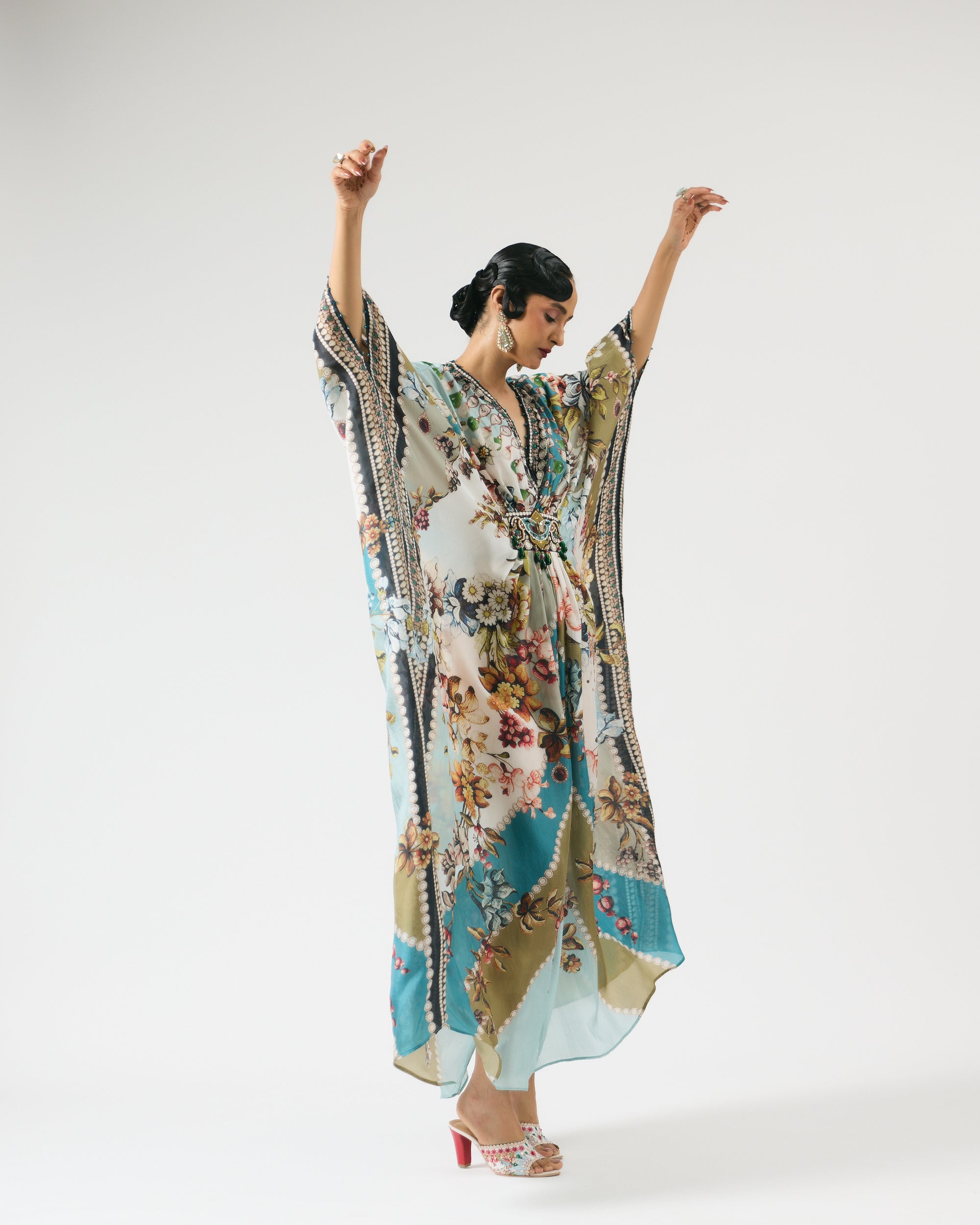Nizam : Imama - Ivory/Aqua