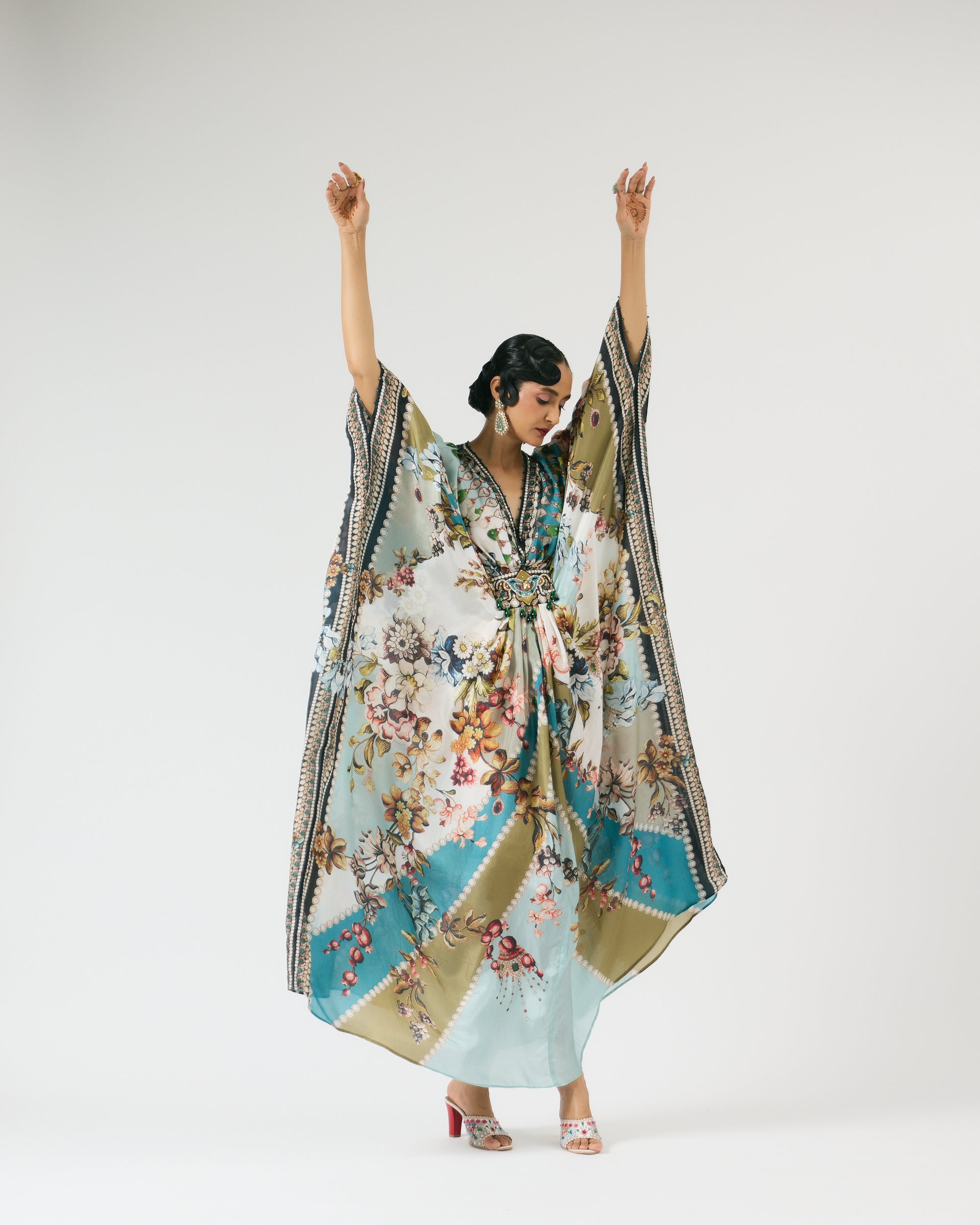 Nizam : Imama - Ivory/Aqua