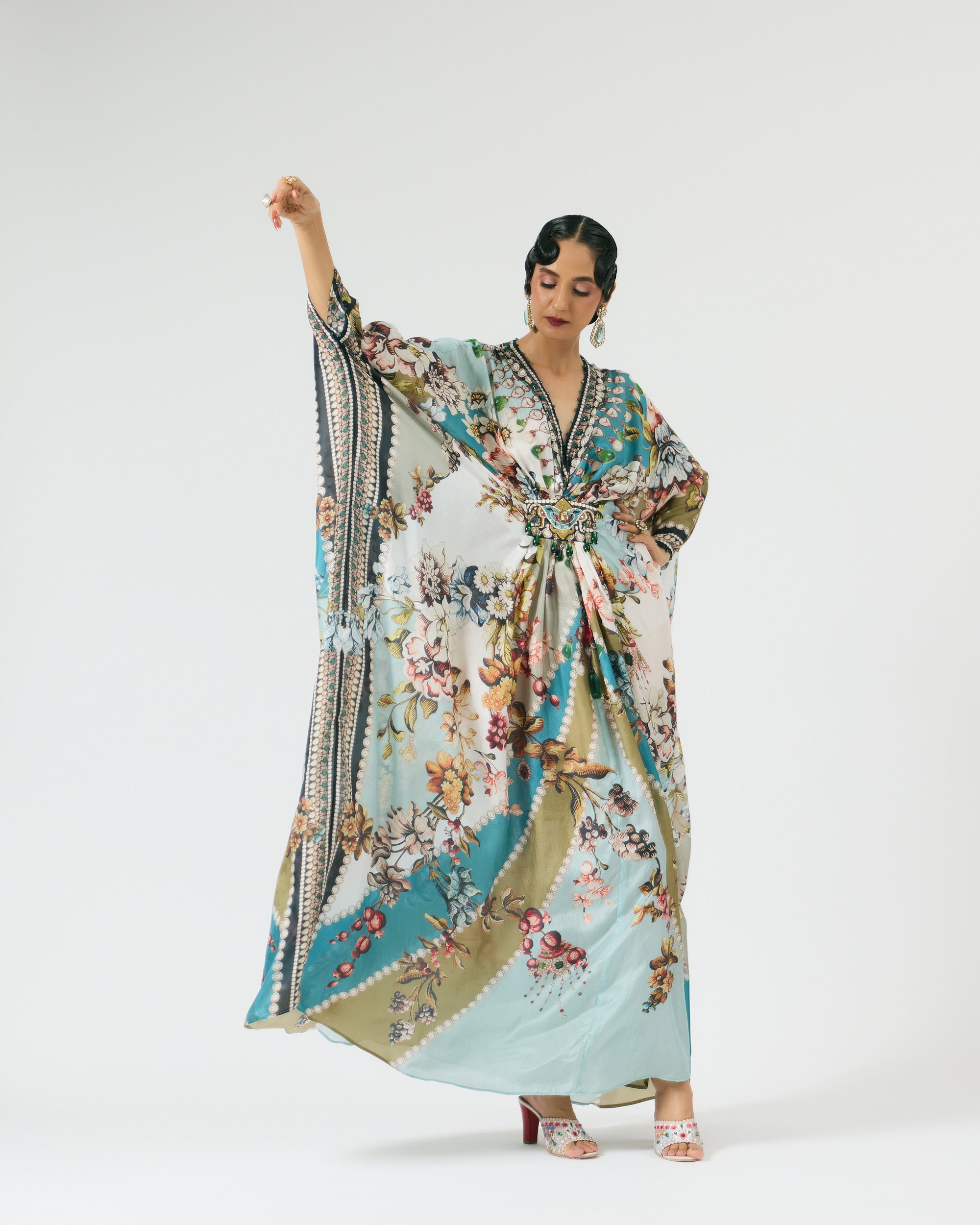 Nizam : Imama - Ivory/Aqua