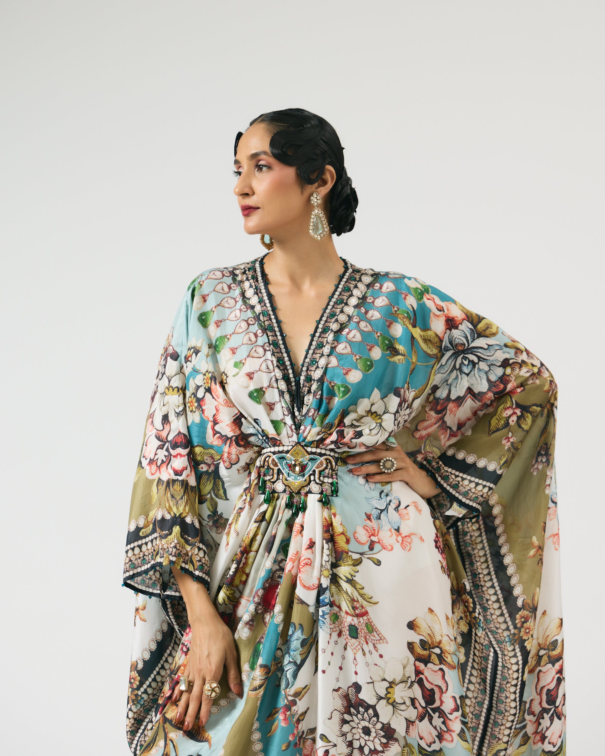 Nizam : Imama - Ivory/Aqua